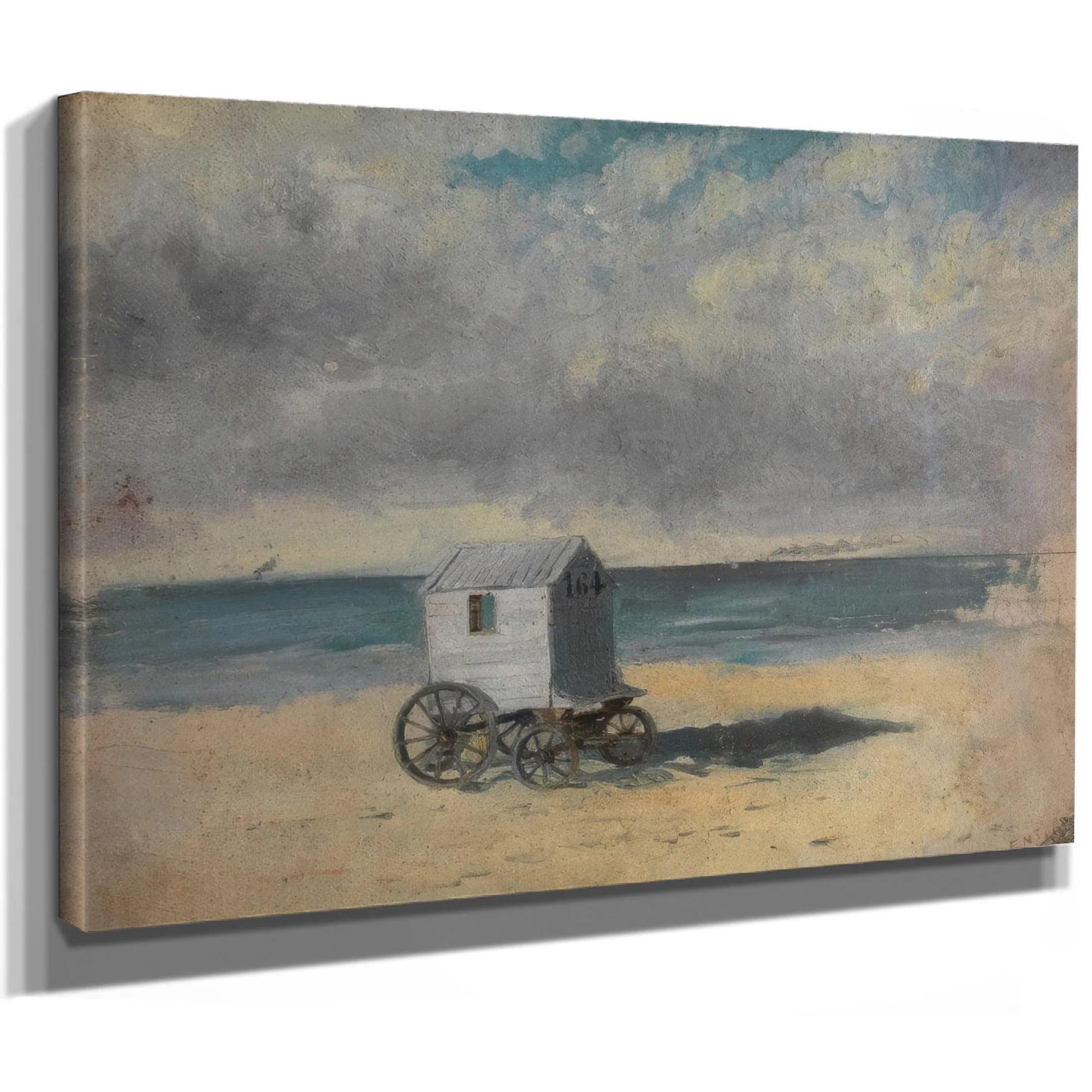 The Bathing Hut By James Ensor Fine Art Print
