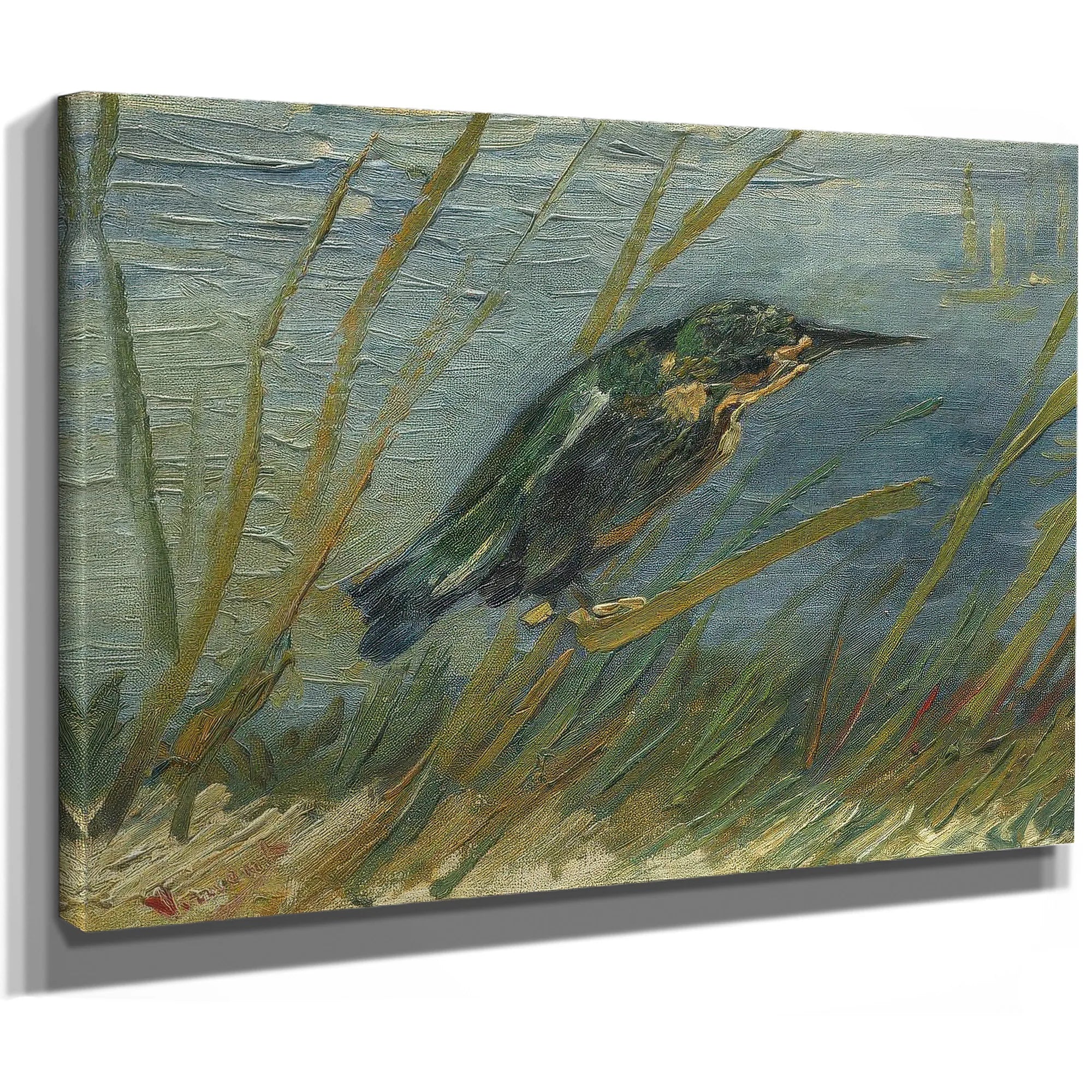 Kingfisher By The Waterside By Vincent Van Gogh Fine Art Print