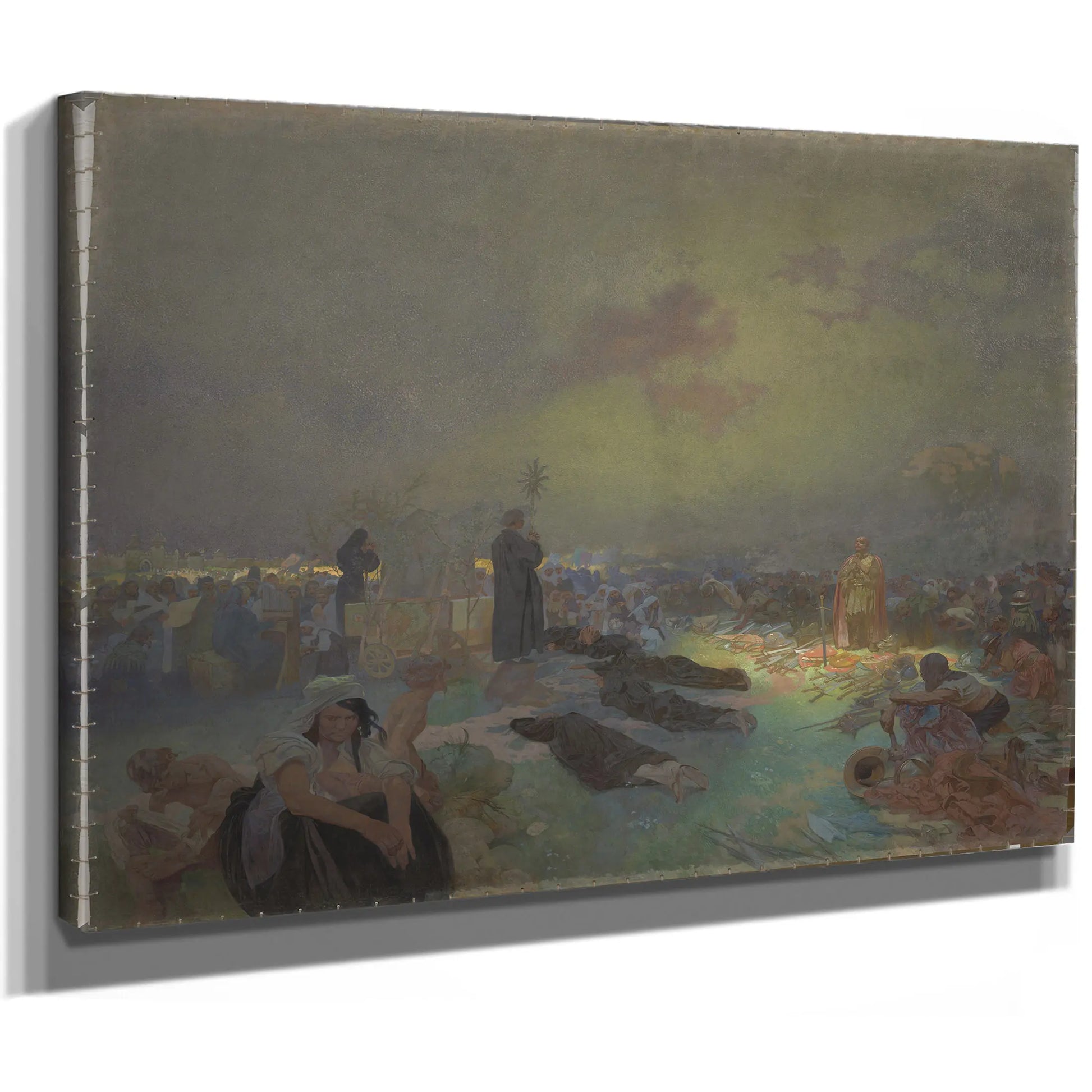 After The Battle Of Vitkov Hill by Alphonse Mucha