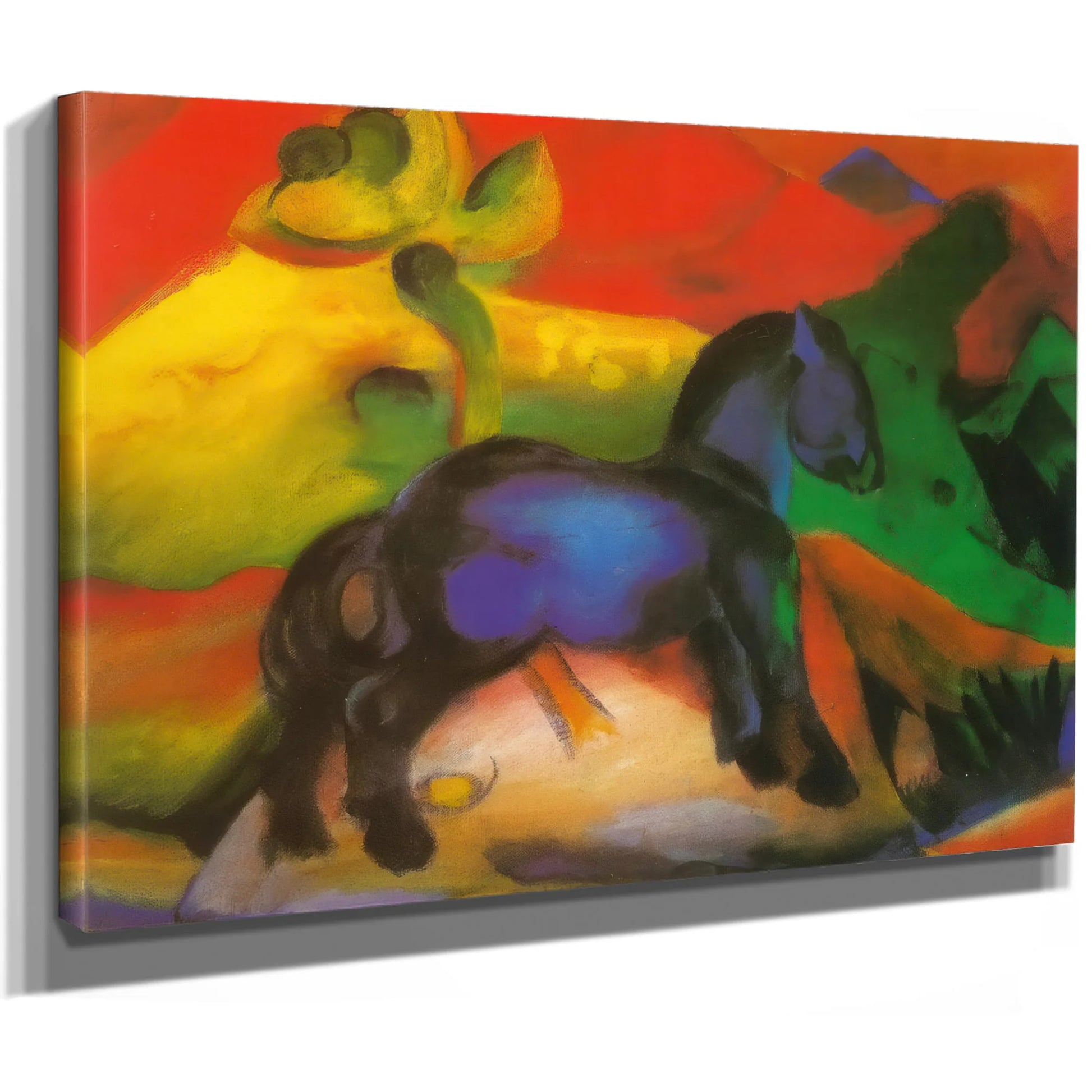 The Little Blue Horse By Franz Marc Fine Art Print