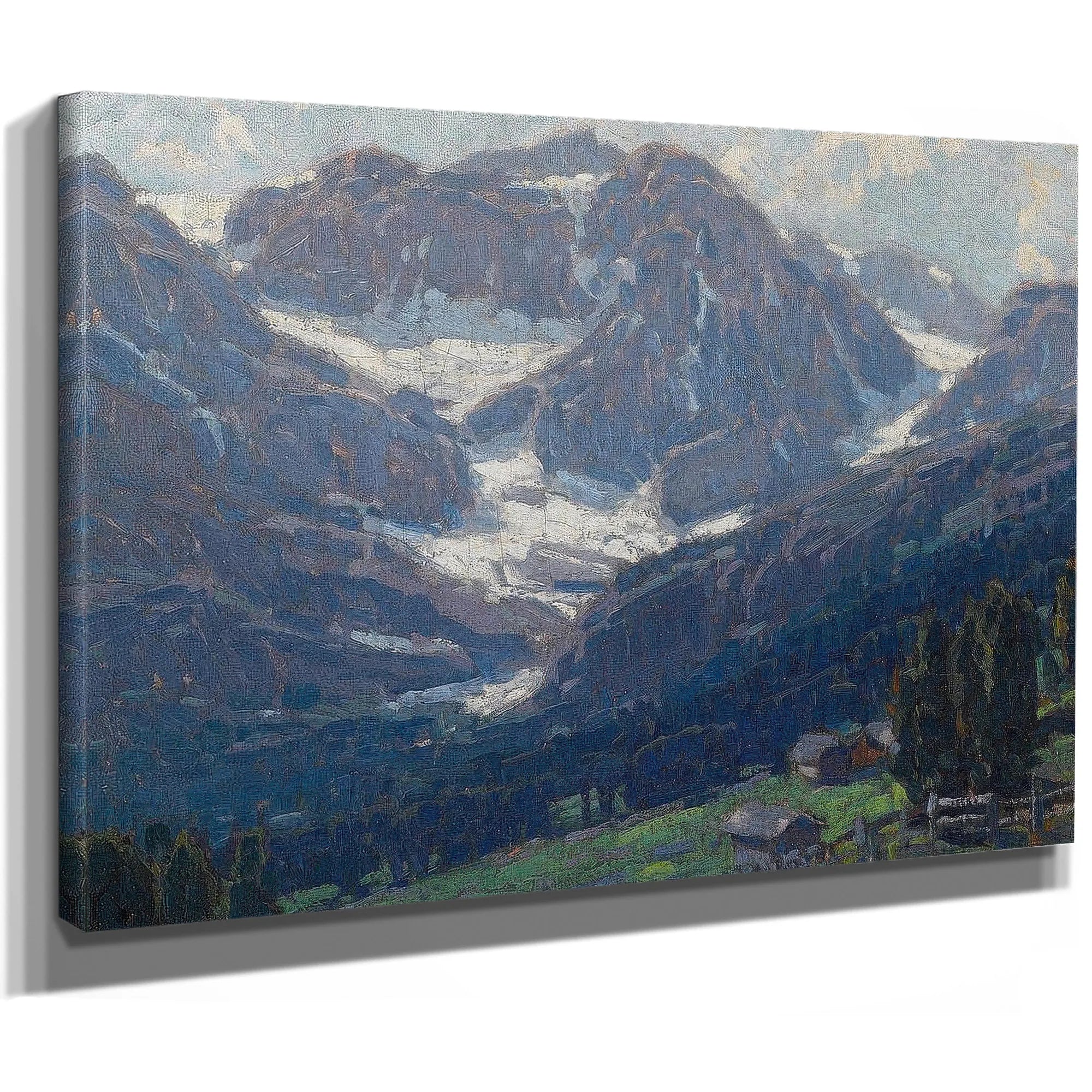 Alpine Scene, Switzerland By Edgar Payne Fine Art Print