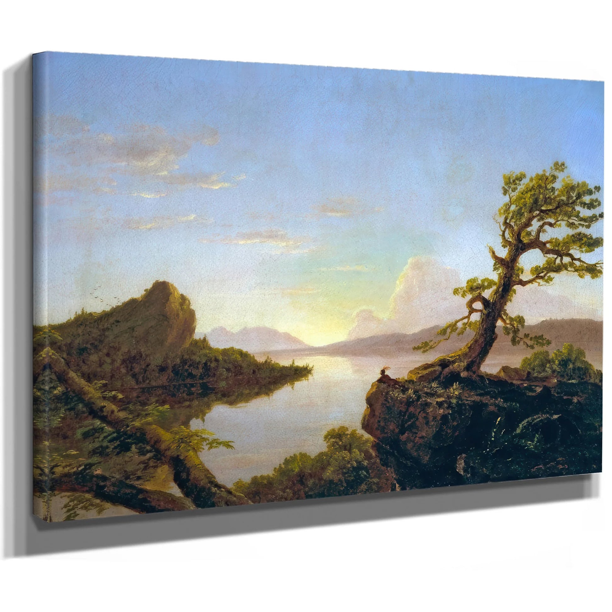 American Lake Scene By Thomas Cole Fine Art Print