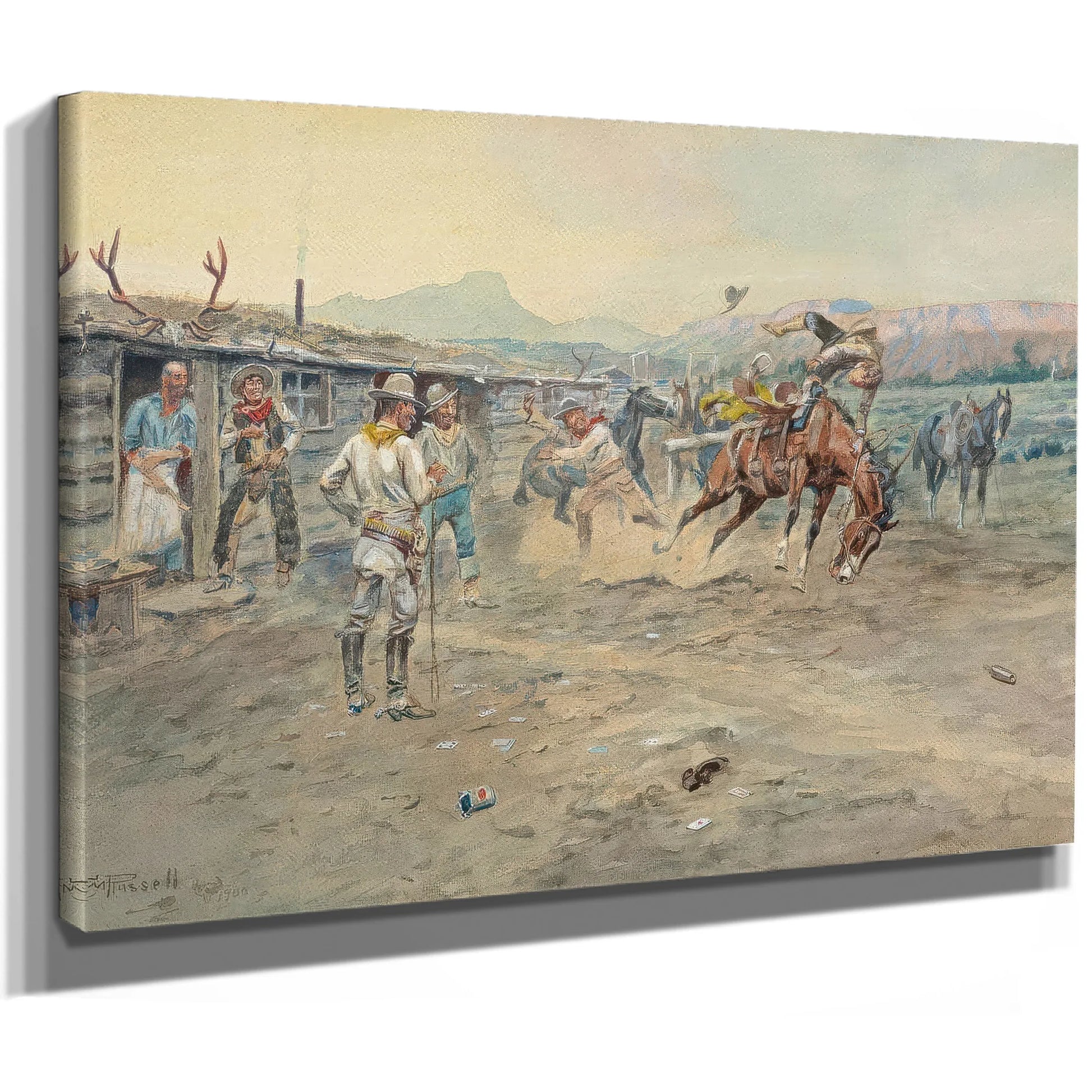 The Tenderfoot By Charles Marion Russell Fine Art Print