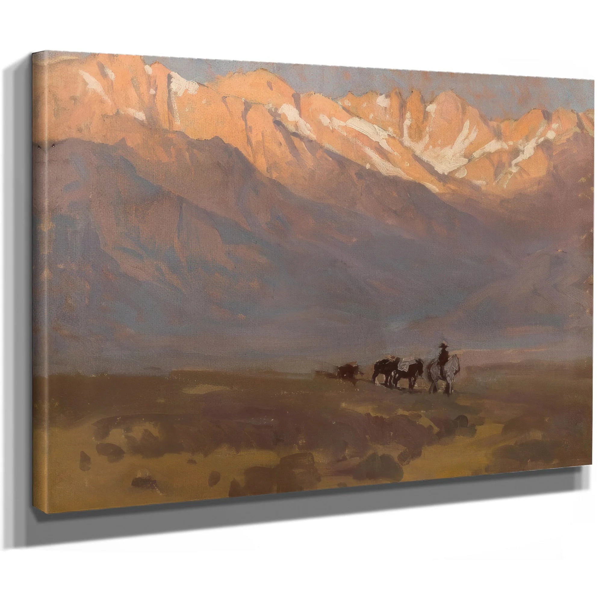 High Sierras (Rider With Pack Horses Beneath Mount Whitney), 1942 By Edgar Payne Fine Art Print