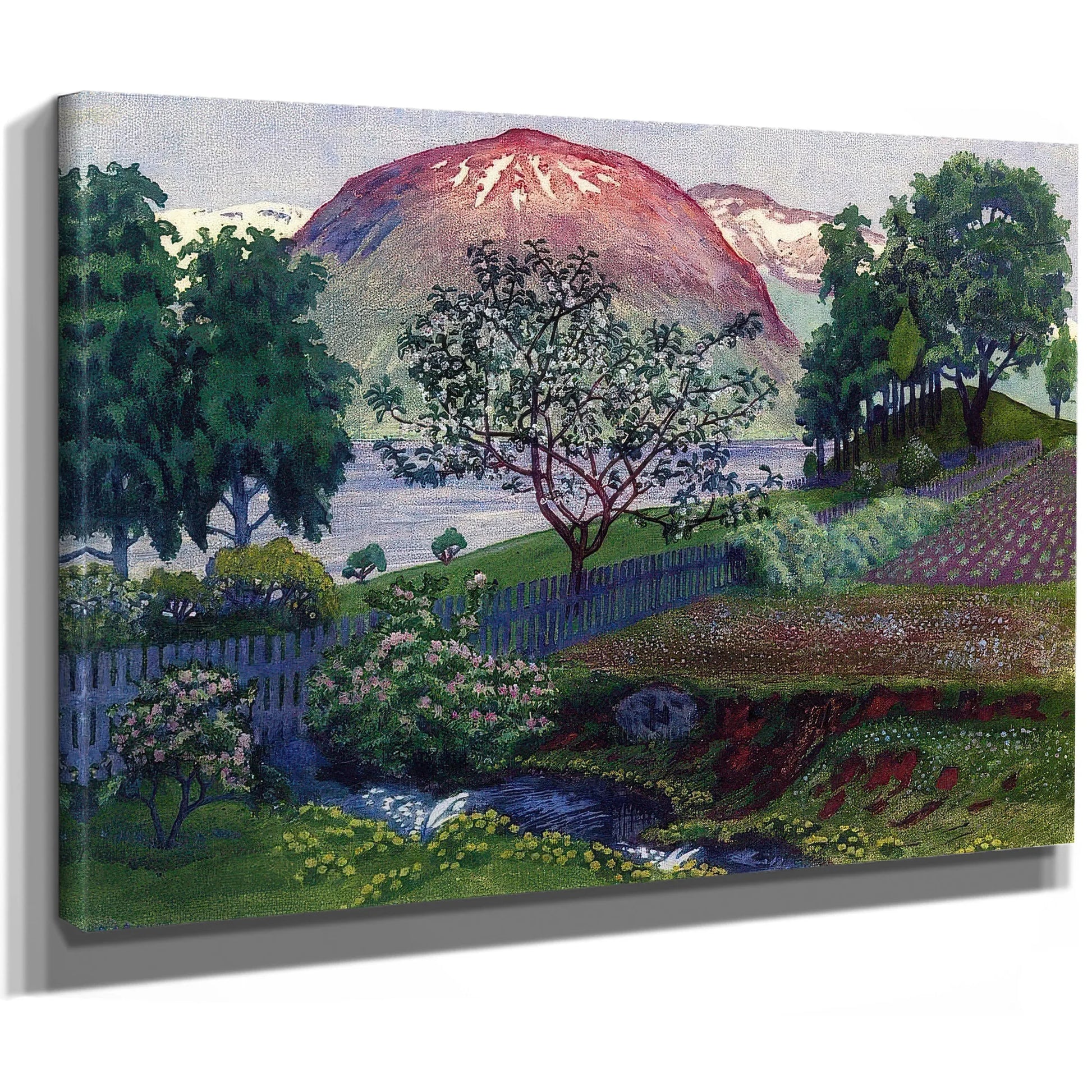 A Night In June In The Garden 1 By Nicolai Astrup Fine Art Print