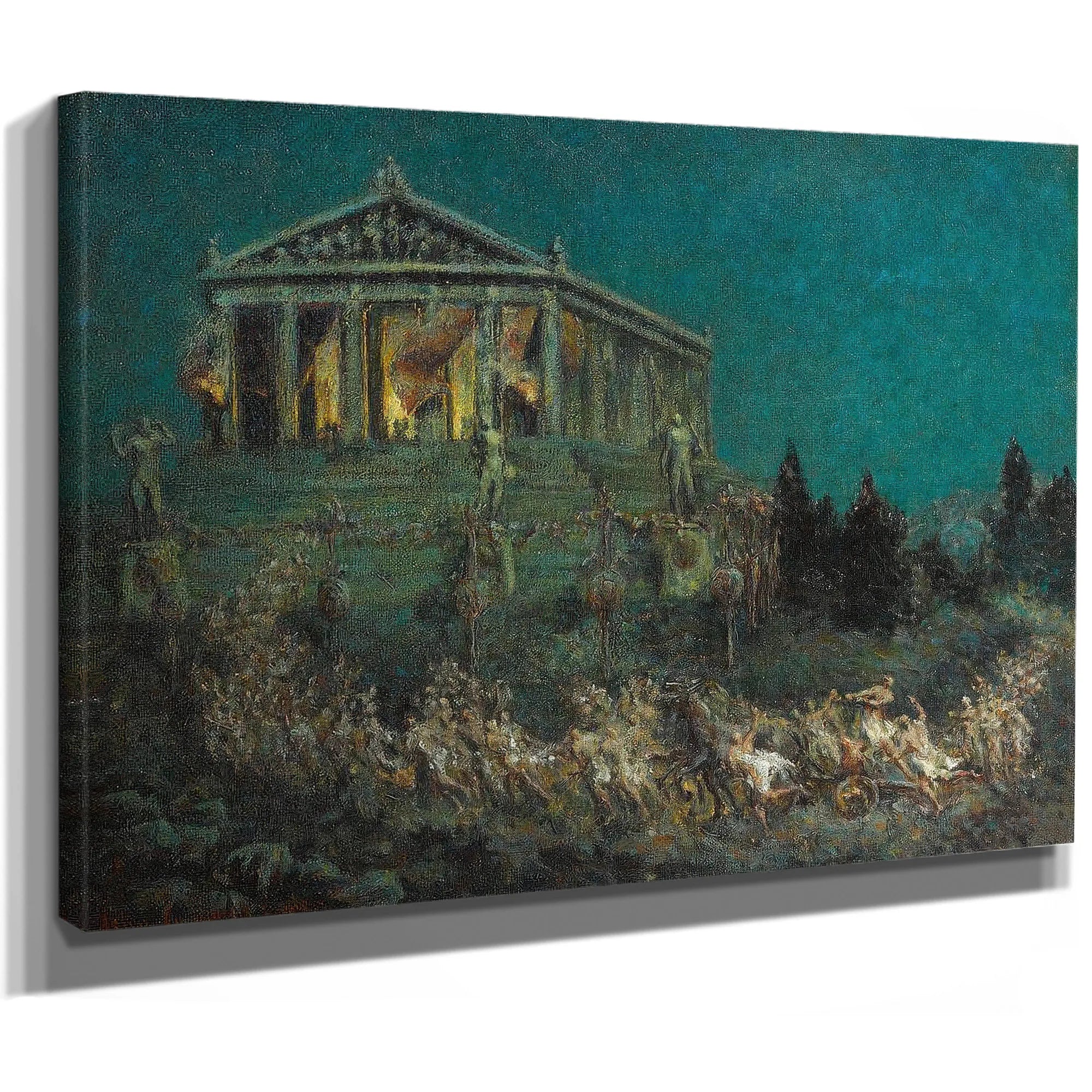 Procession To The Parthenon By Colin Campbell Cooper Fine Art Print