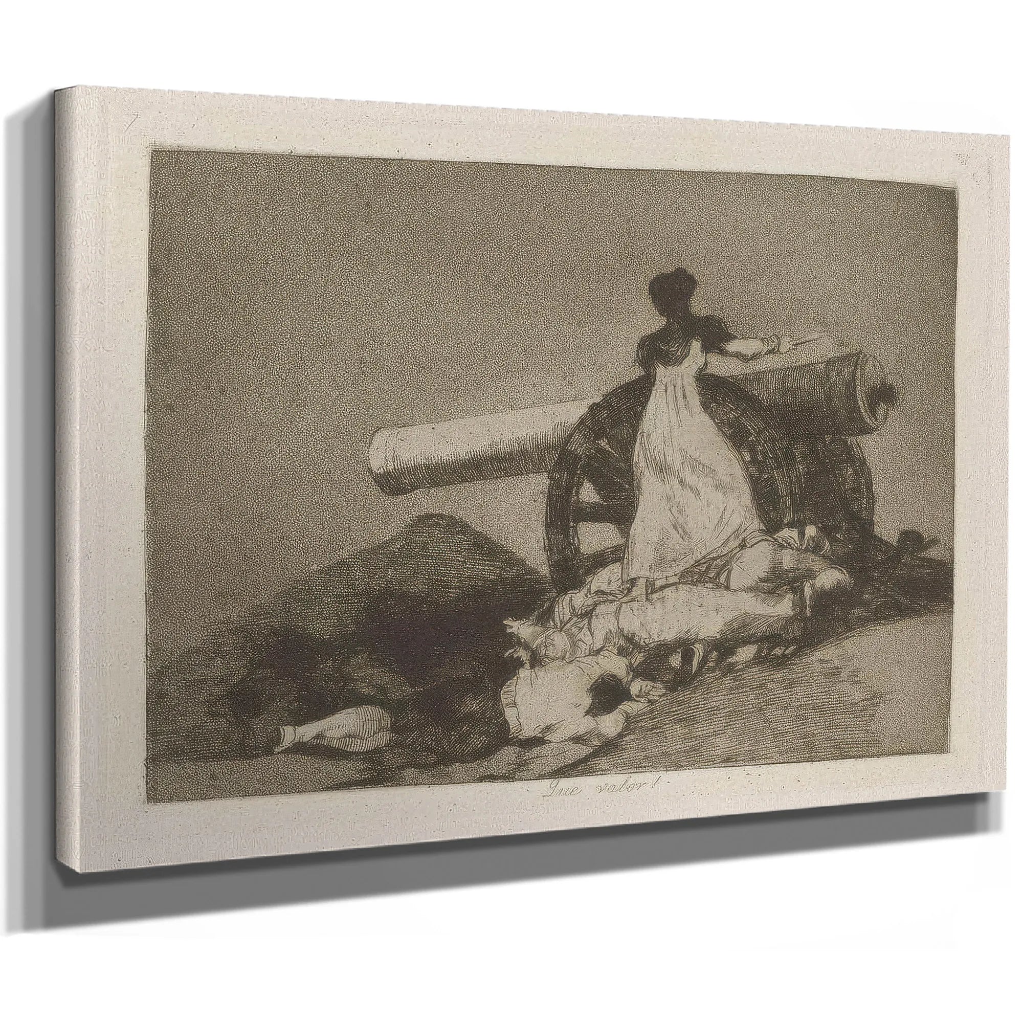 Que Valor! (What Courage!) Plate 7 From Los Desastres De La Guerra (The Disasters Of War) By Francisco De Goya Fine Art Print