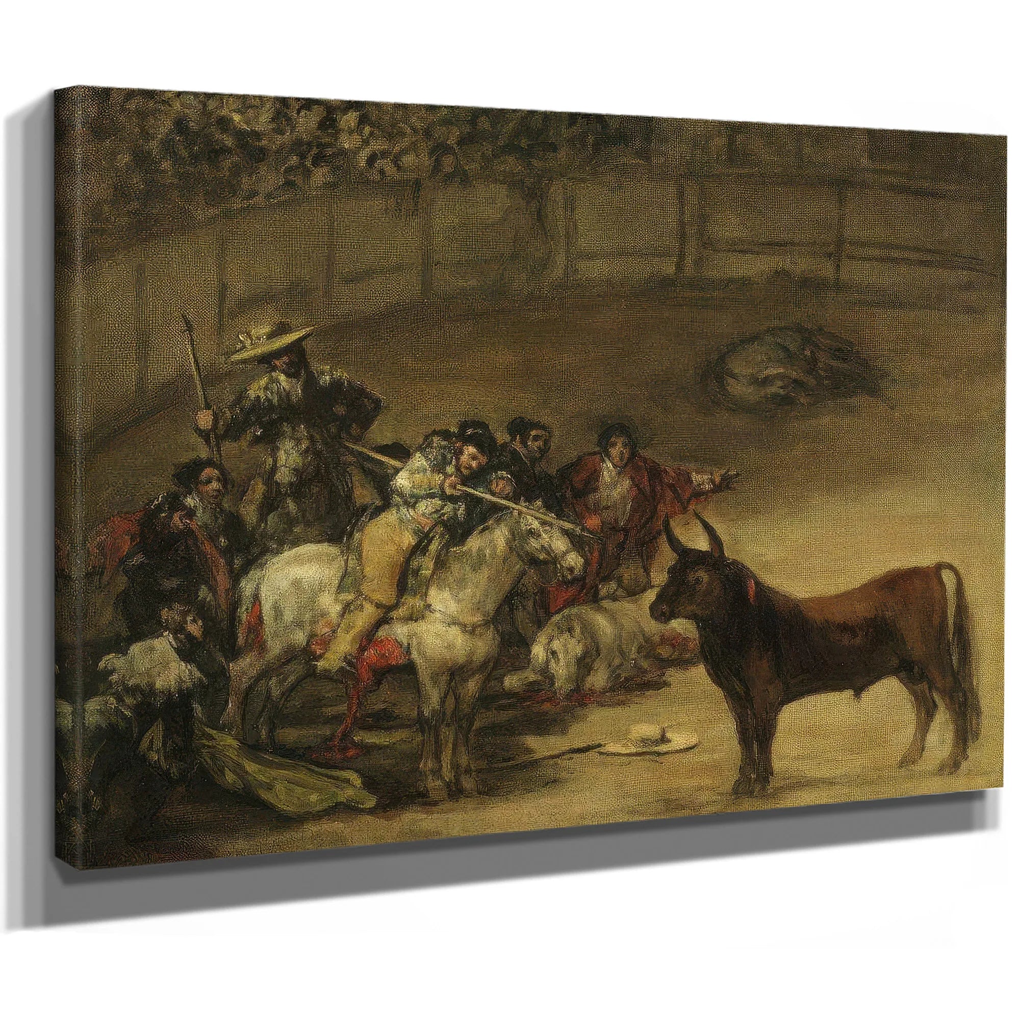 Bullfight Suerte De Varas By Francisco De Goya Fine Art Print