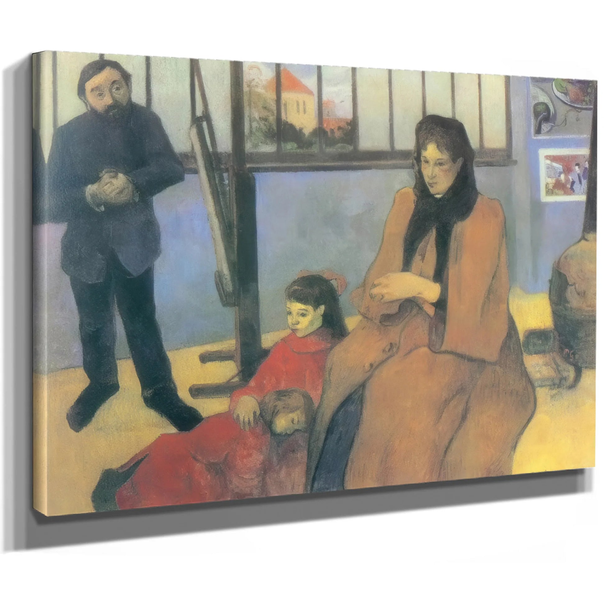 The Schuffenecker Family By Paul Gauguin Fine Art Print