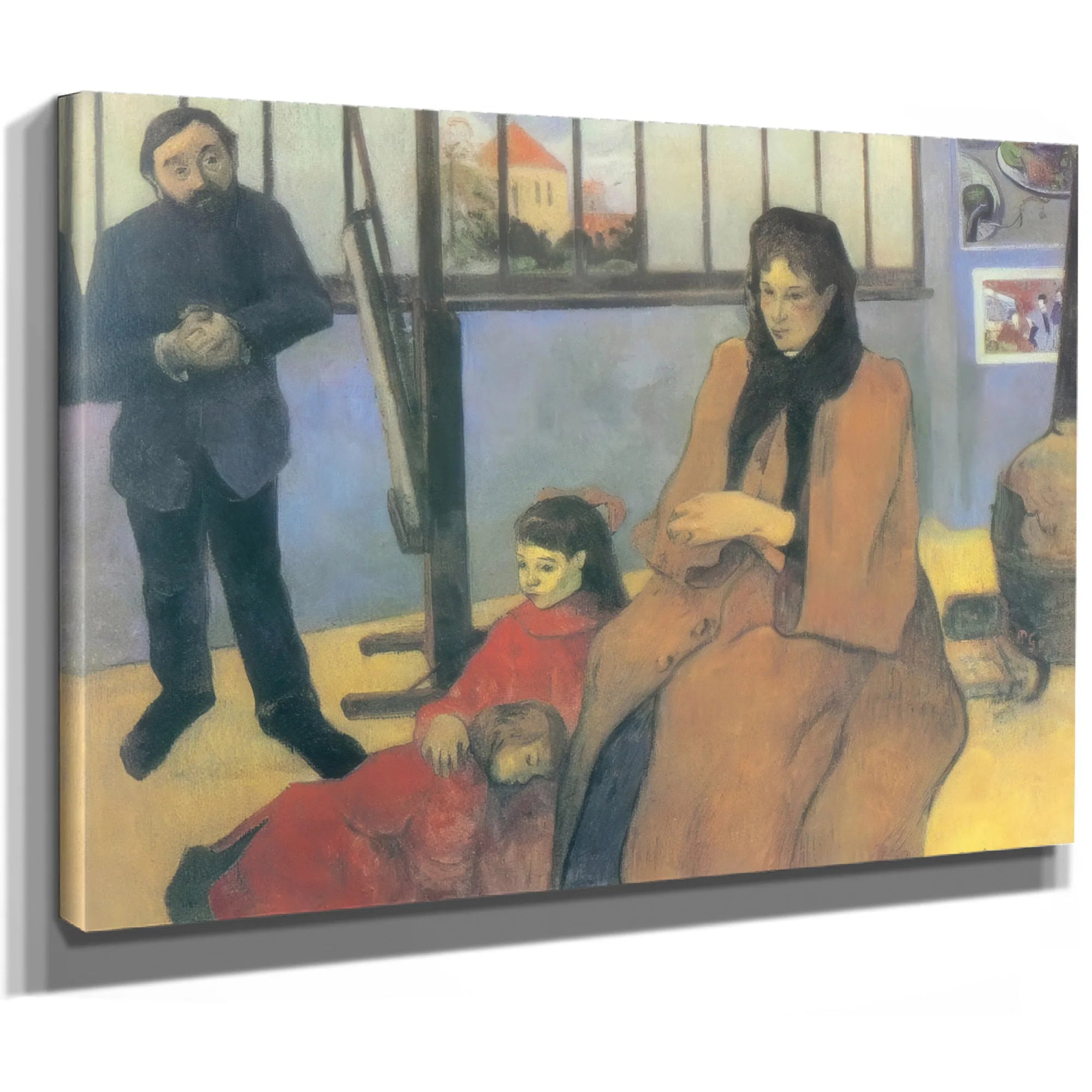 The Schuffenecker Family By Paul Gauguin Fine Art Print