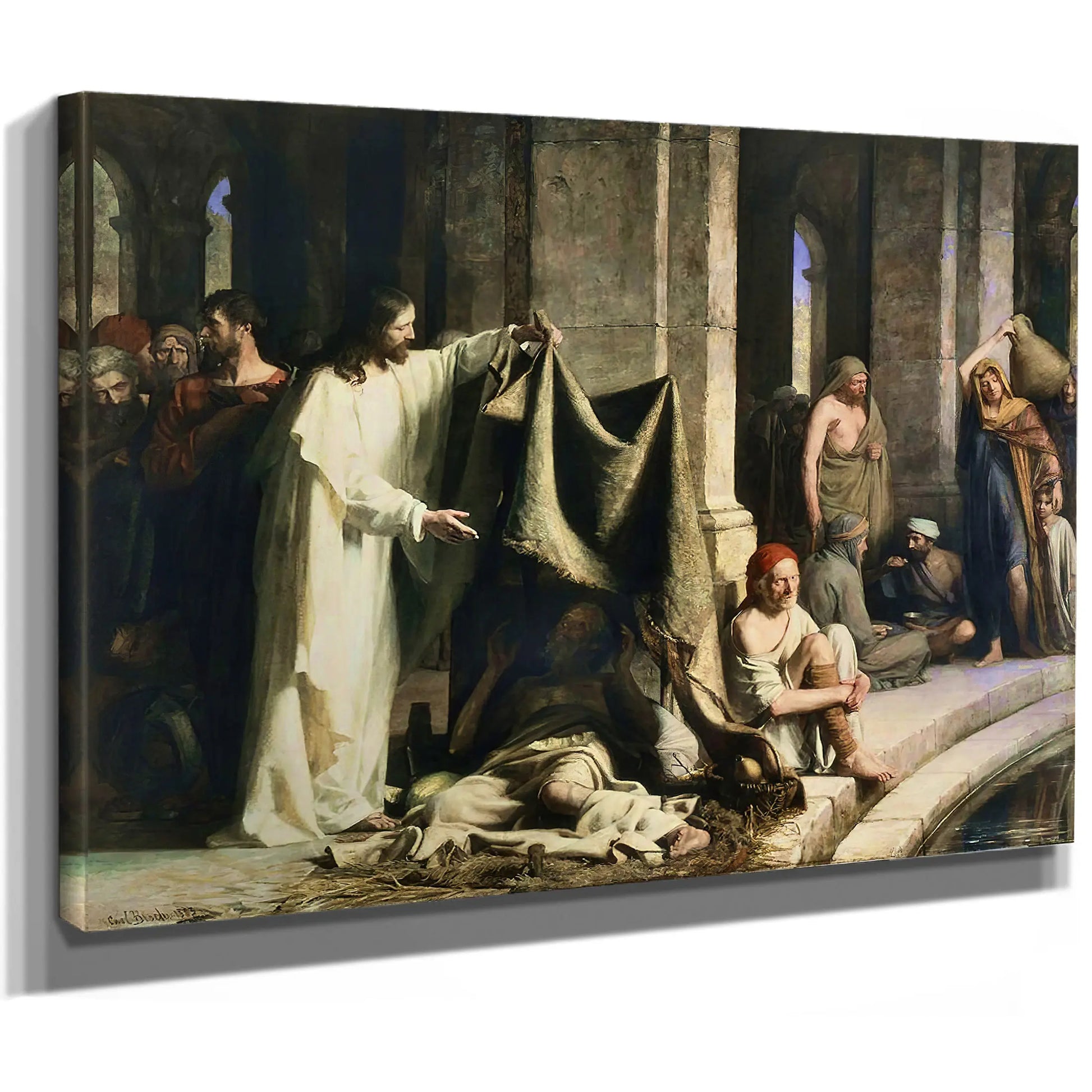 Christ Healing At The Pool Of Bethesda by Carl Bloch