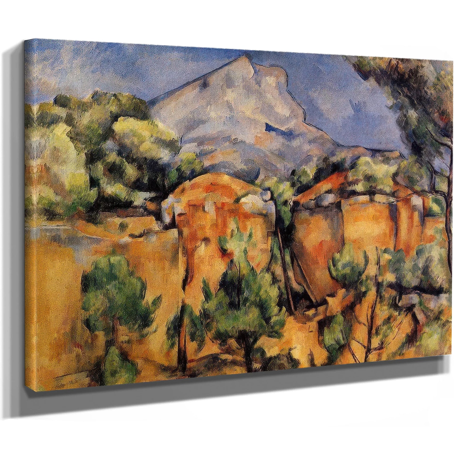Mont Sainte Victoire Seen From The Bibemus Quarry C 1897 By Baltimore Museum Of Art Date Circa 1897 By Paul Cezanne Fine Art Print