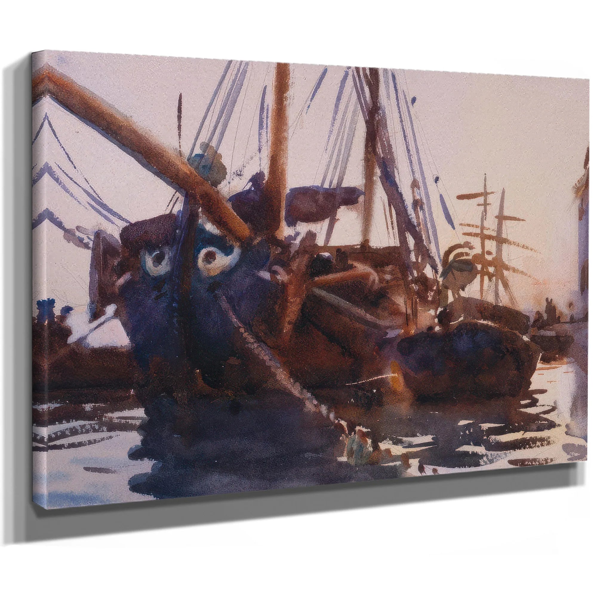 Venetian Boats By John Singer Sargent Fine Art Print