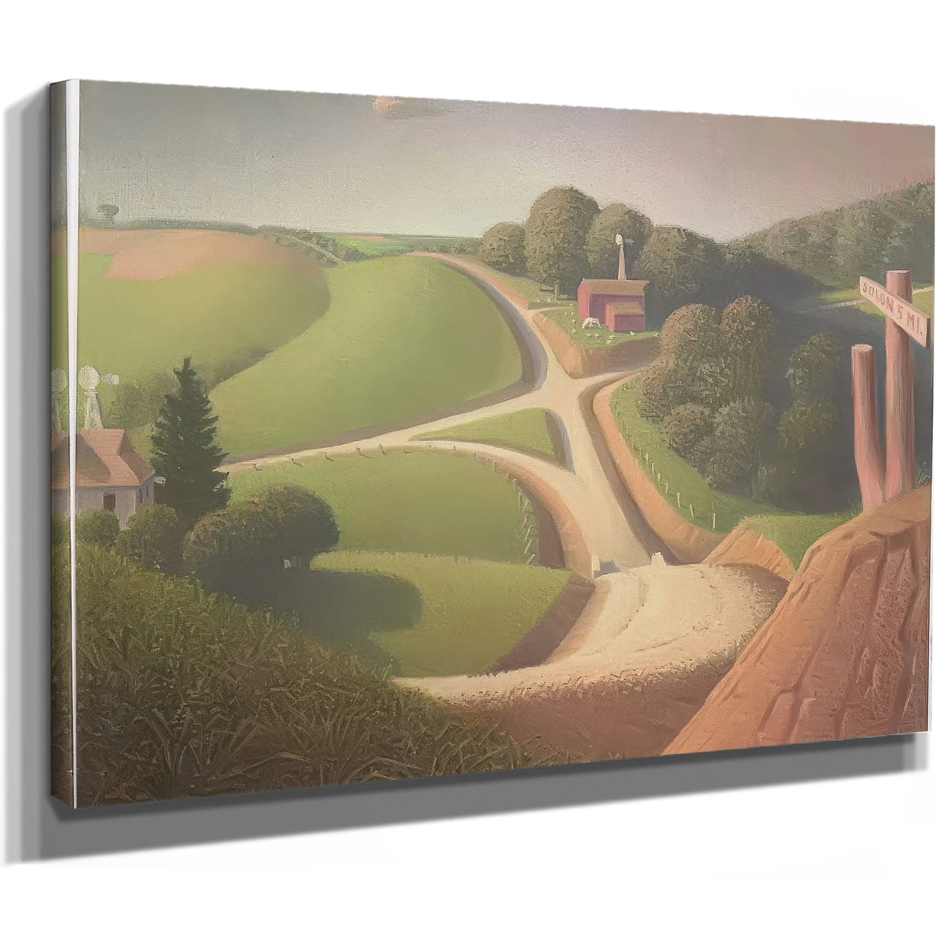New Road By Grant Wood Fine Art Print