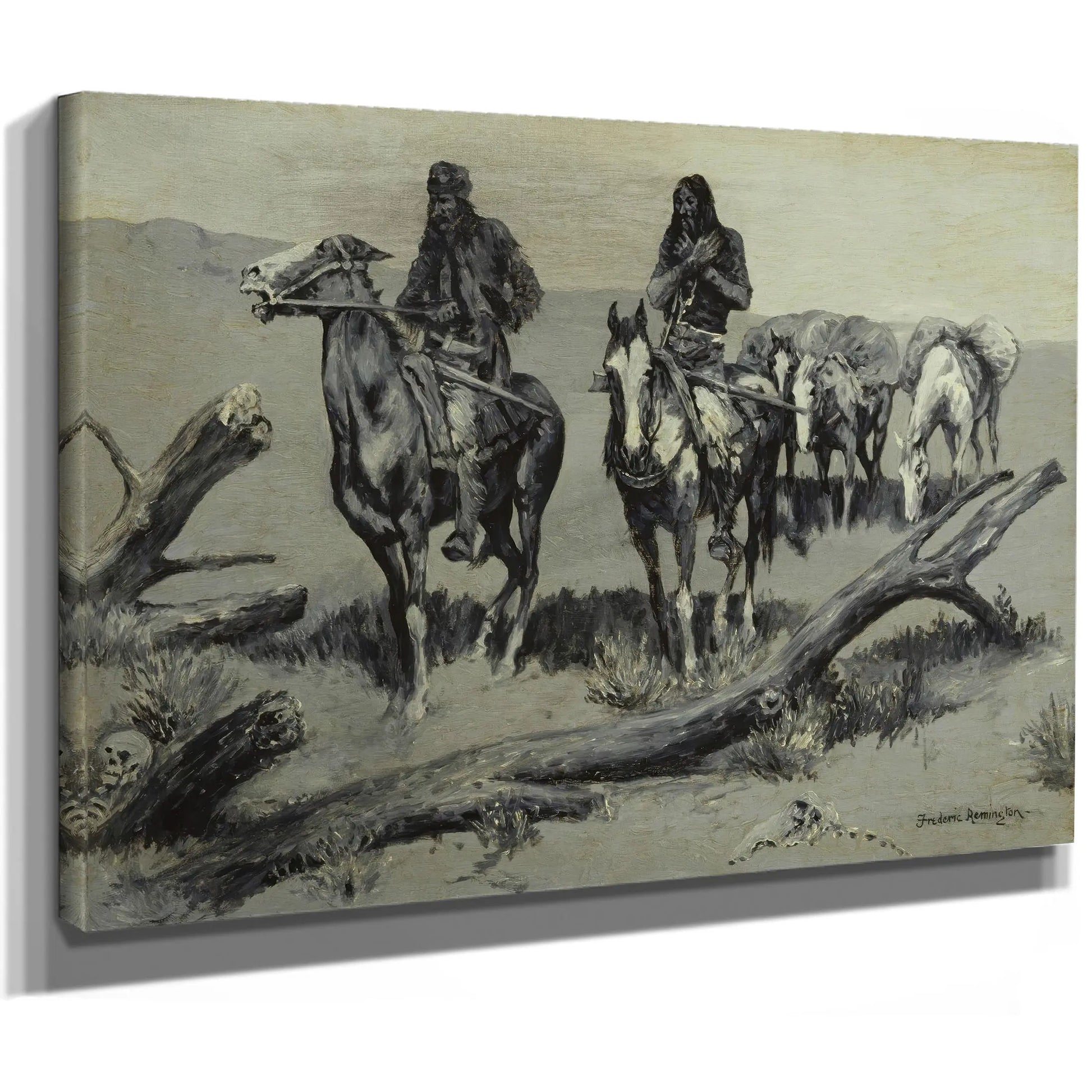 Dead Men The Discovery  by Frederic Remington
