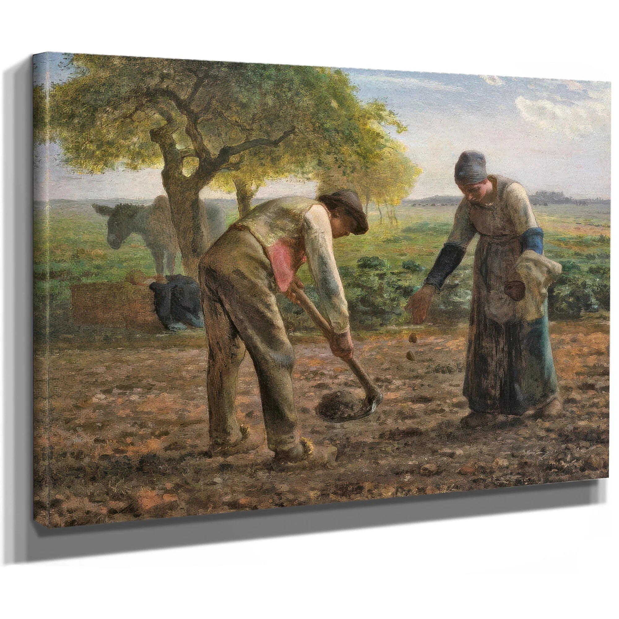 Potato Planters By Jean Francois Millet Fine Art Print
