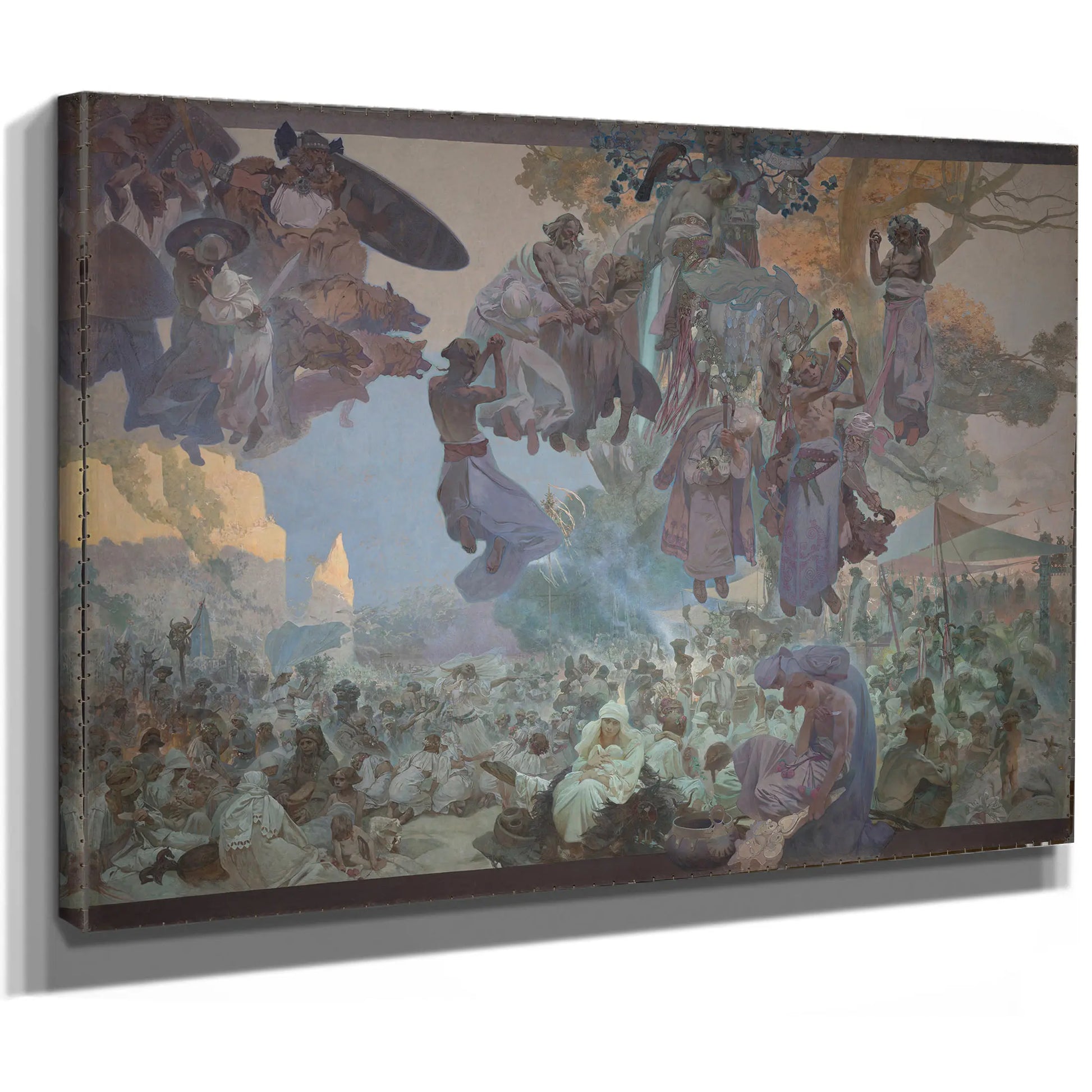 Celebration Of Svantovit In Rugen by Alphonse Mucha