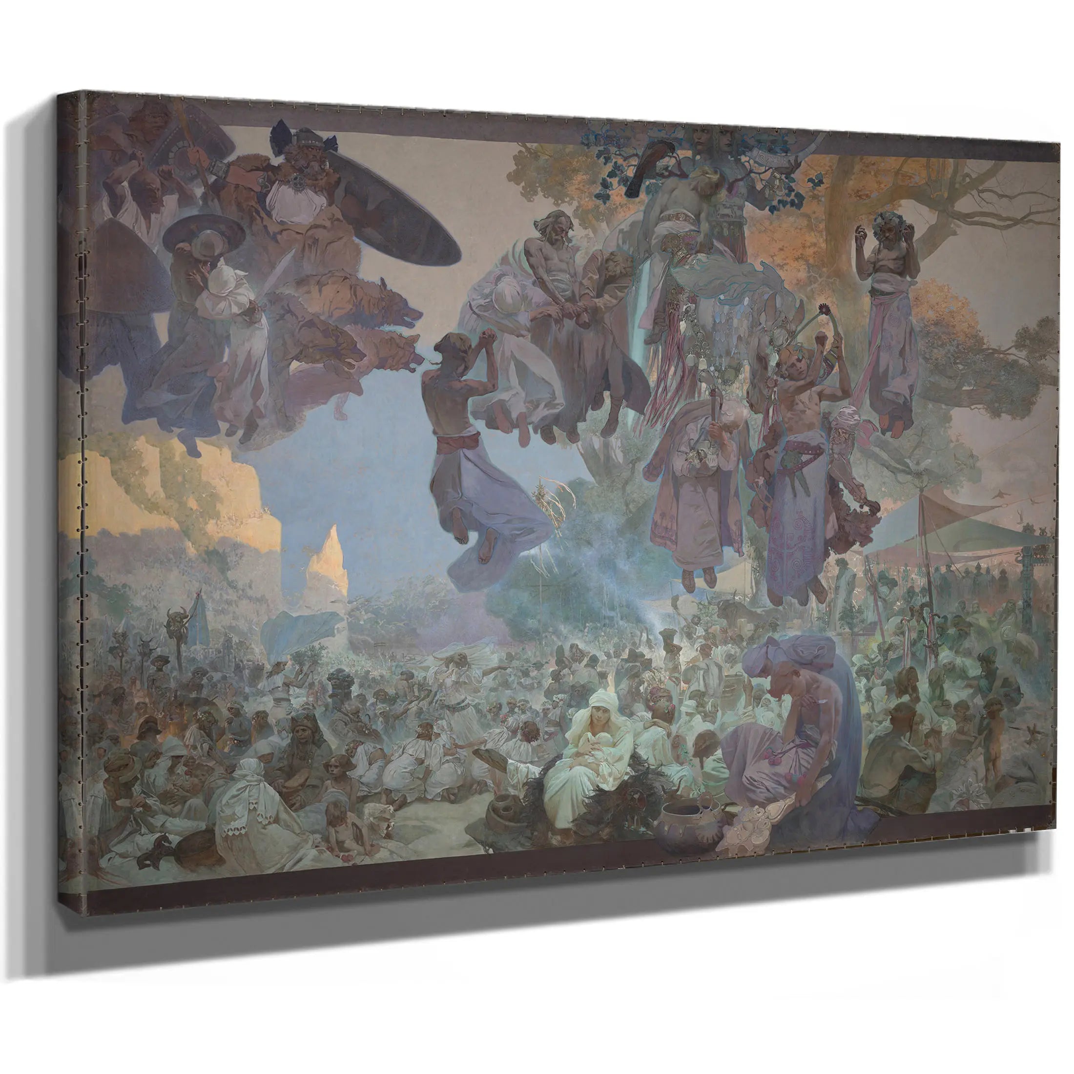 Celebration Of Svantovit In Rugen by Alphonse Mucha
