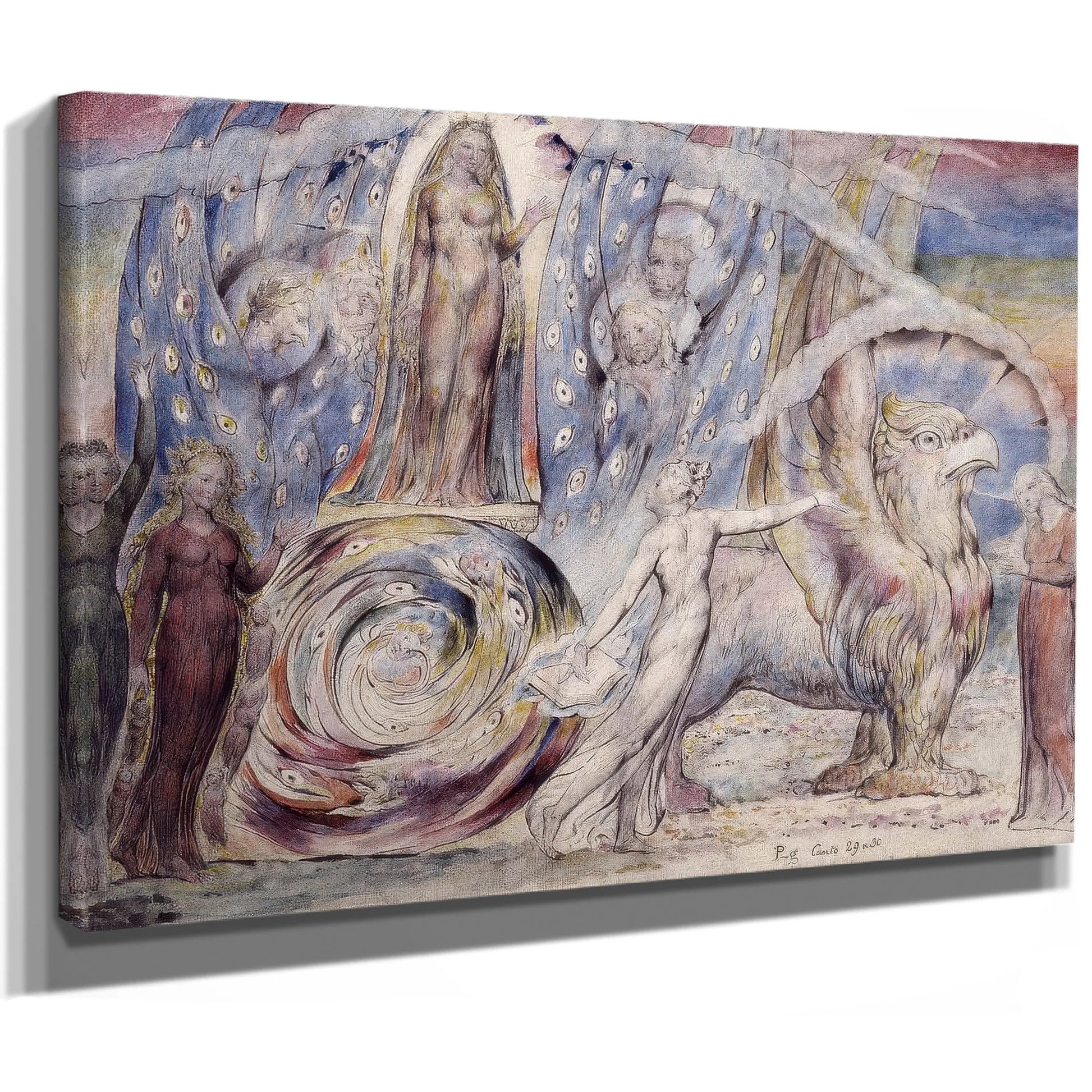 Beatrice Addressing Dante from the Car 1824-7 By William Blake Fine Art Print