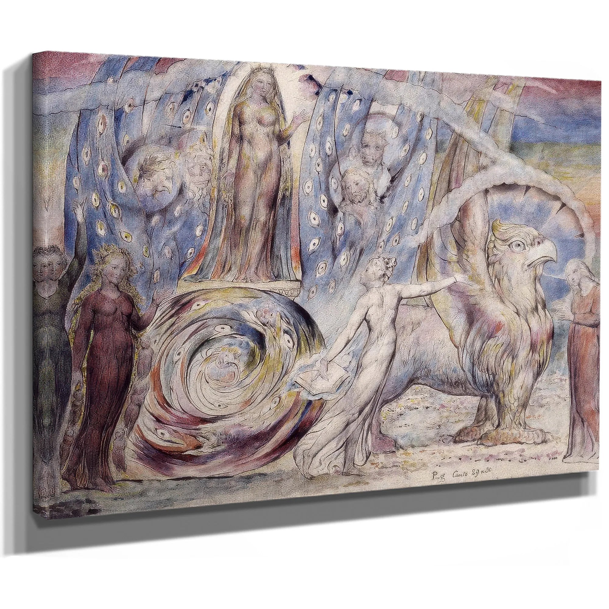 Beatrice Addressing Dante from the Car 1824-7 By William Blake Fine Art Print