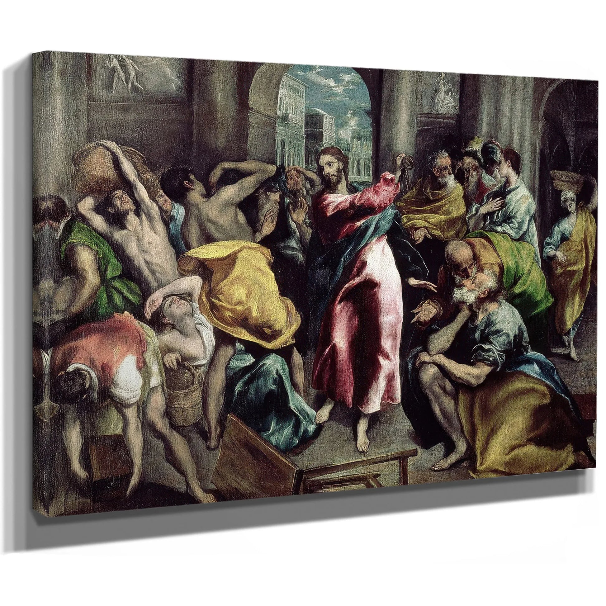 Christ Driving The Traders From The Temple By El Greco Fine Art Print