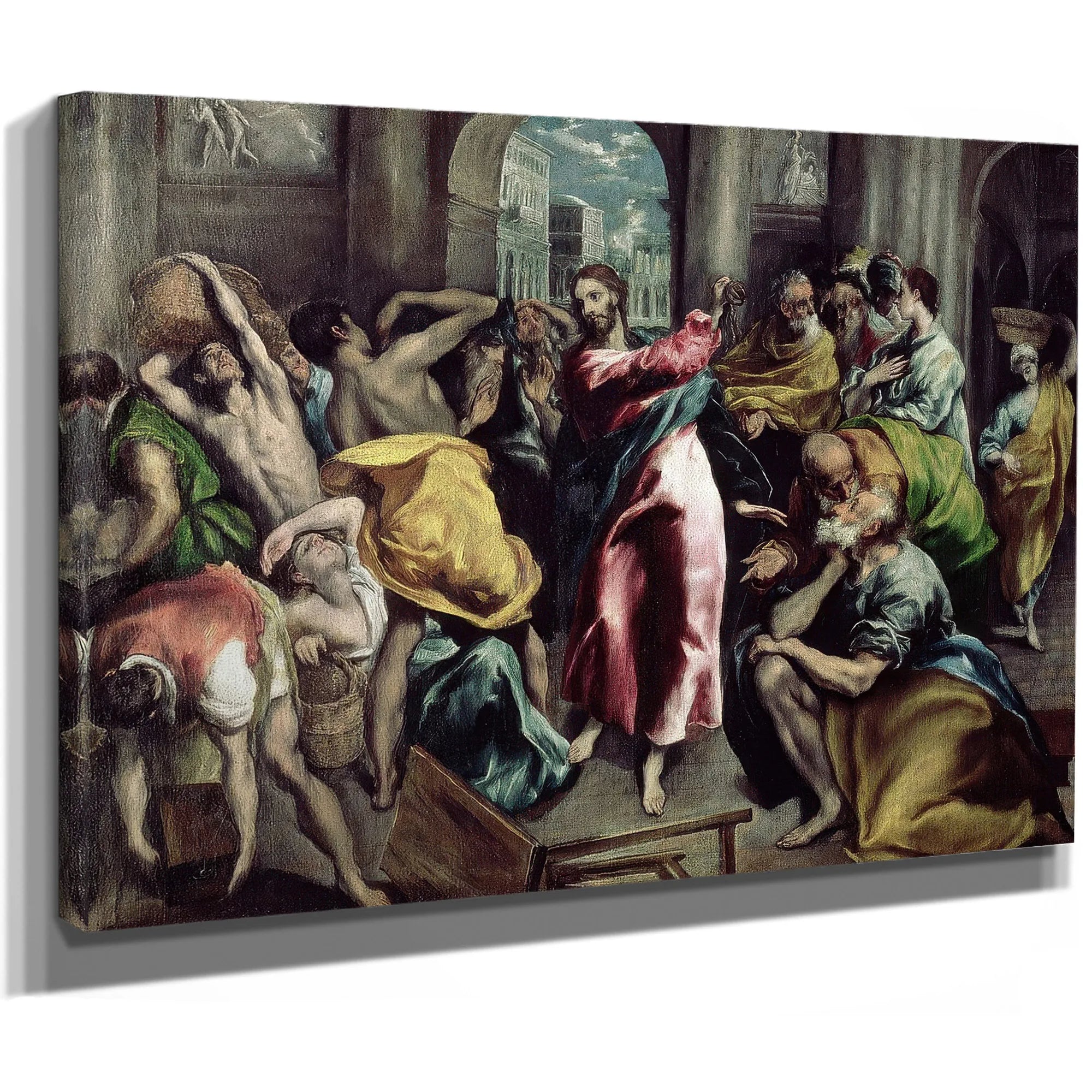 Christ Driving The Traders From The Temple By El Greco Fine Art Print