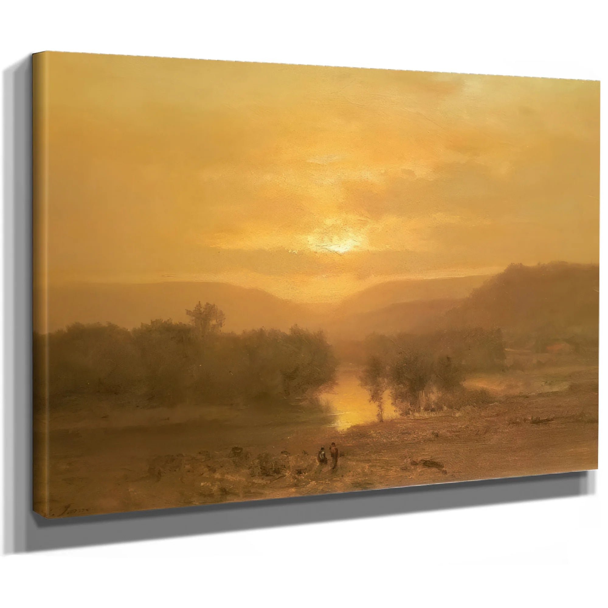 Sunset By George Inness Fine Art Print