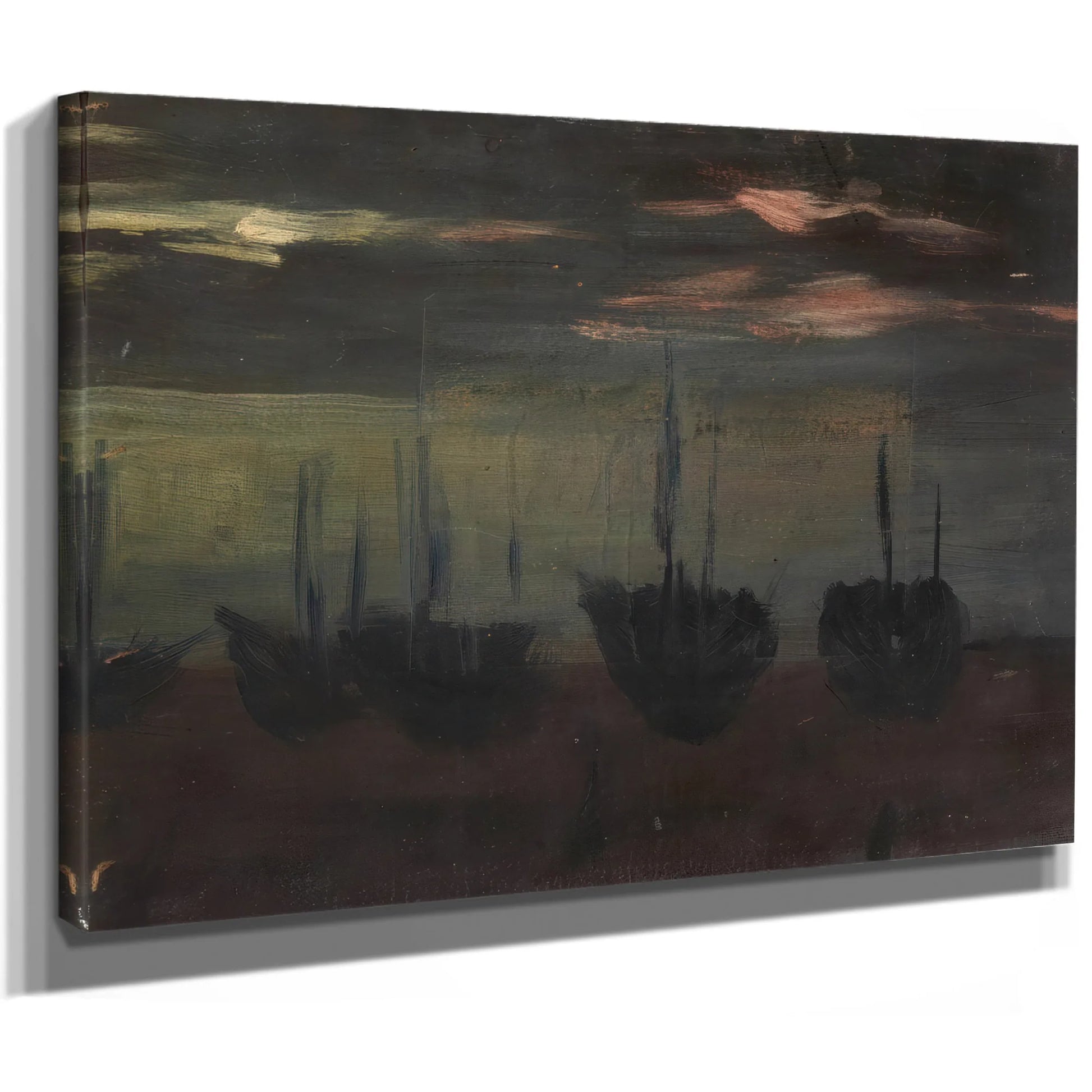Ships In Moonlight By Alice Pike Barney Fine Art Print