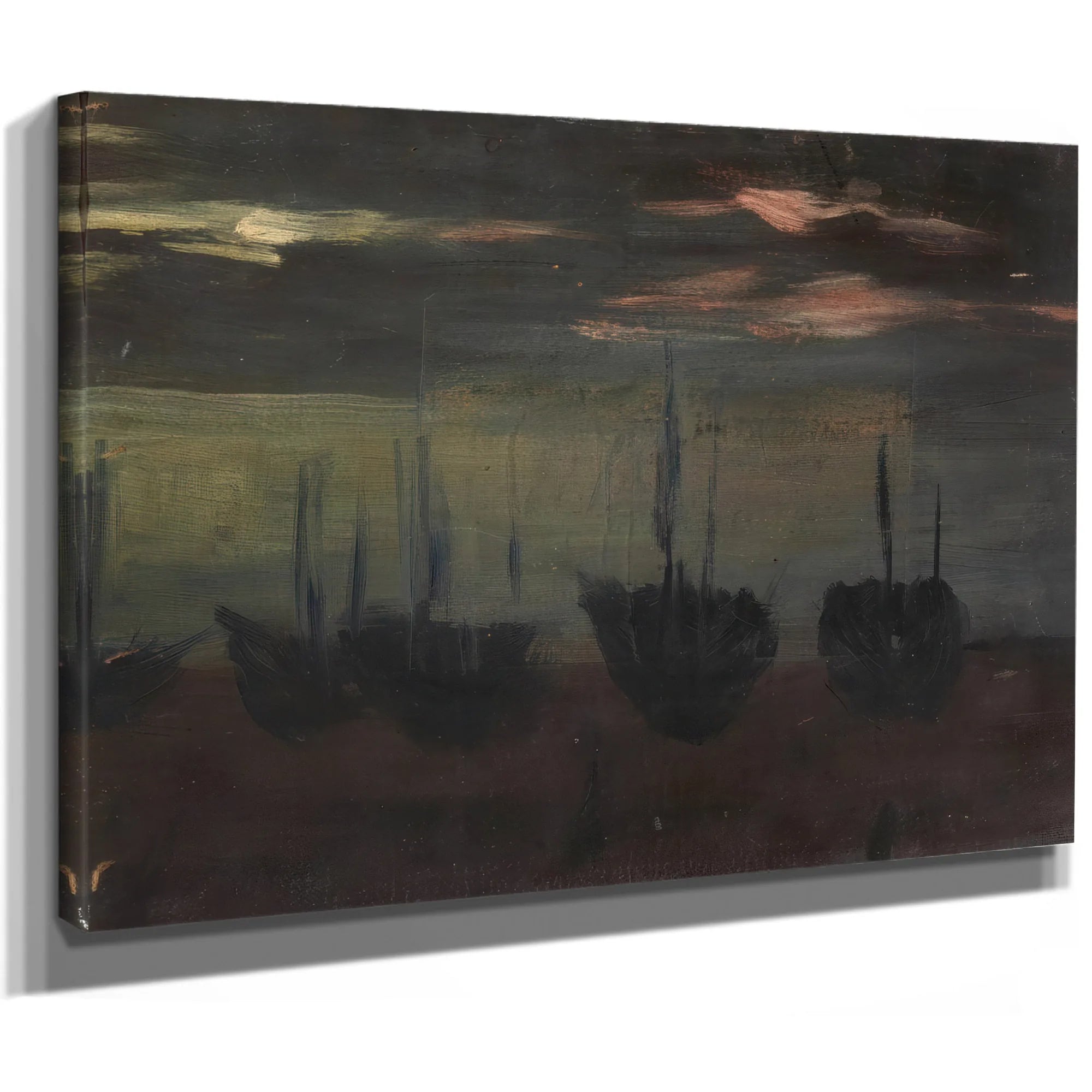 Ships In Moonlight By Alice Pike Barney Fine Art Print