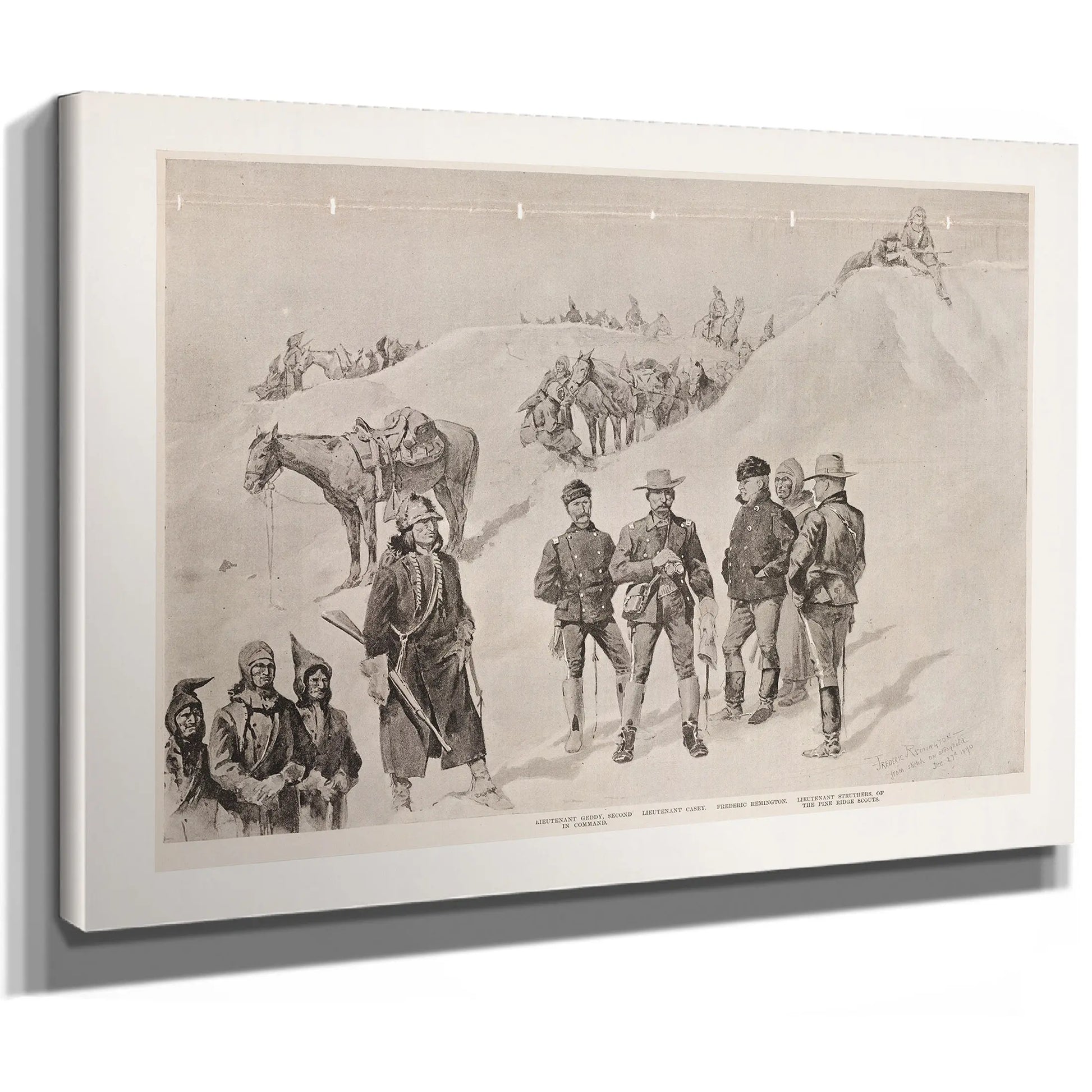 Lieutenant Caseys Last Scout Watching The Hostiles From The Bluffs Of The Stronghold by Frederic Remington