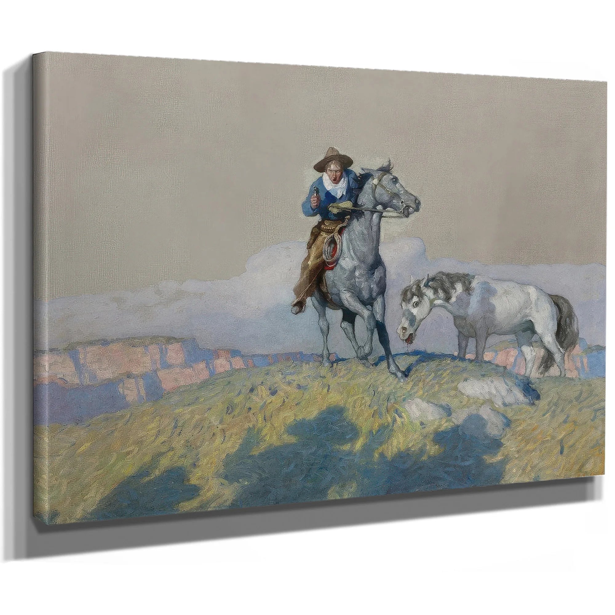 Fall Back! By NC Wyeth Fine Art Print