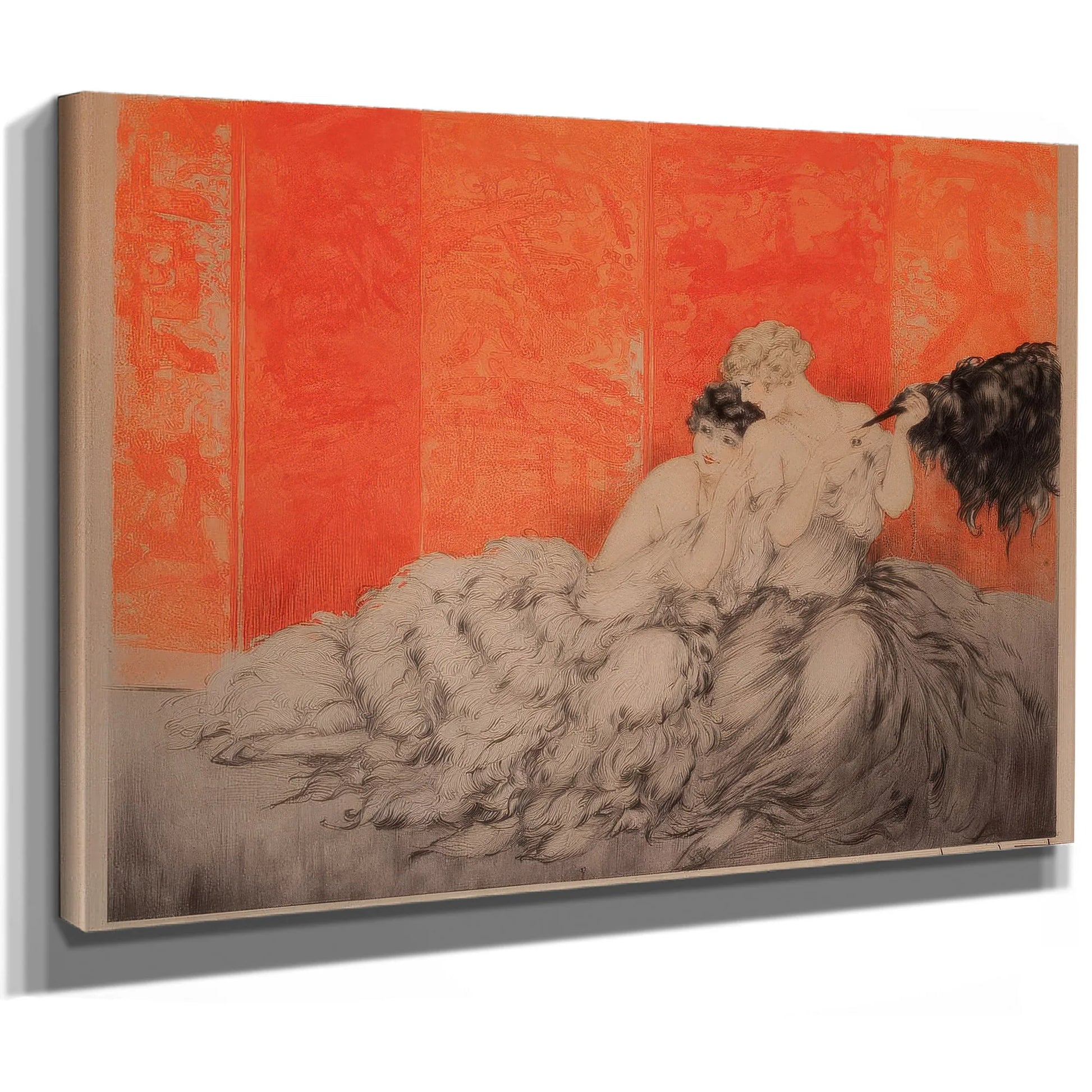 Two Elegant Women By Louis Icart Fine Art Print