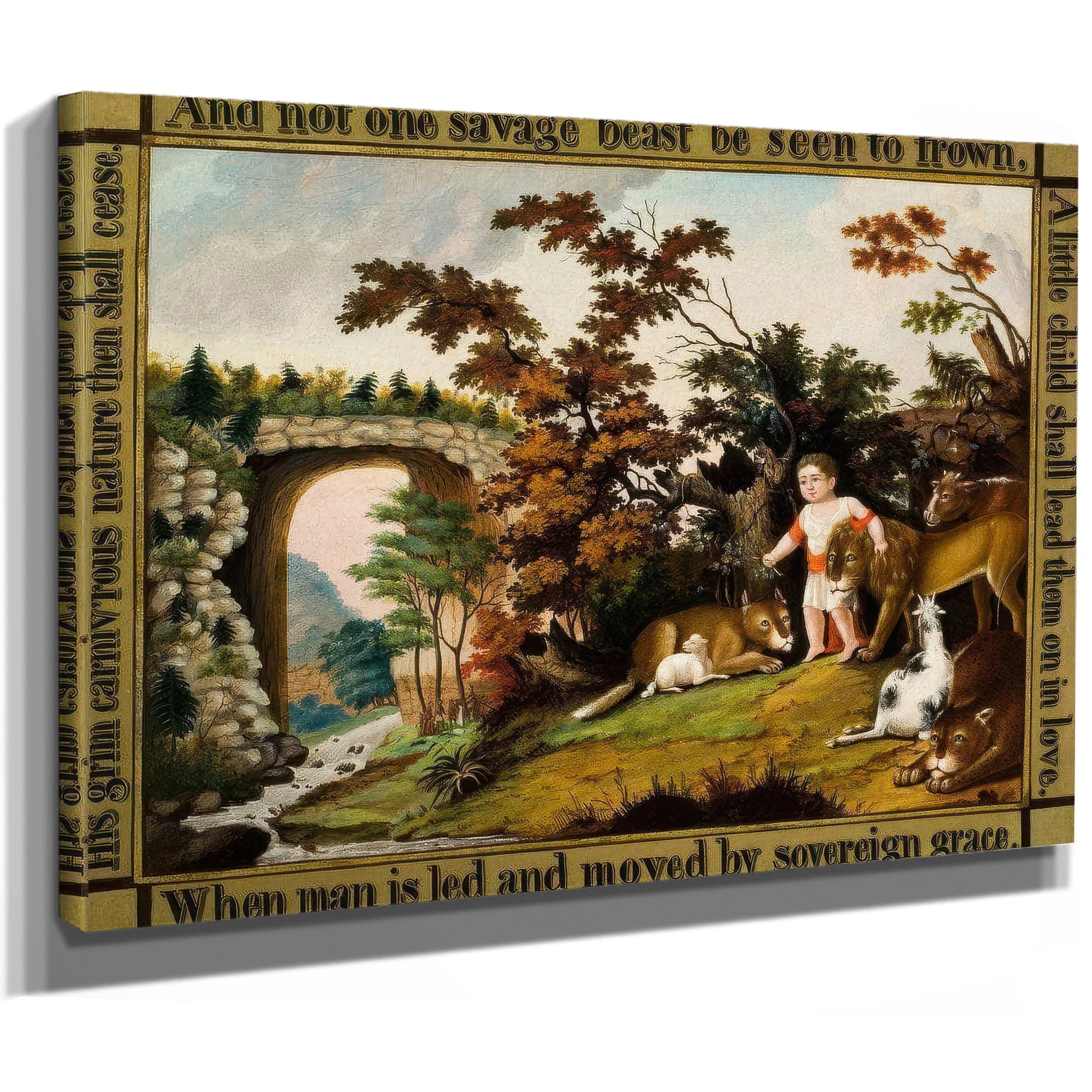 Peaceable Kingdom Of The Branch 1830 By Edward Hicks Fine Art Print