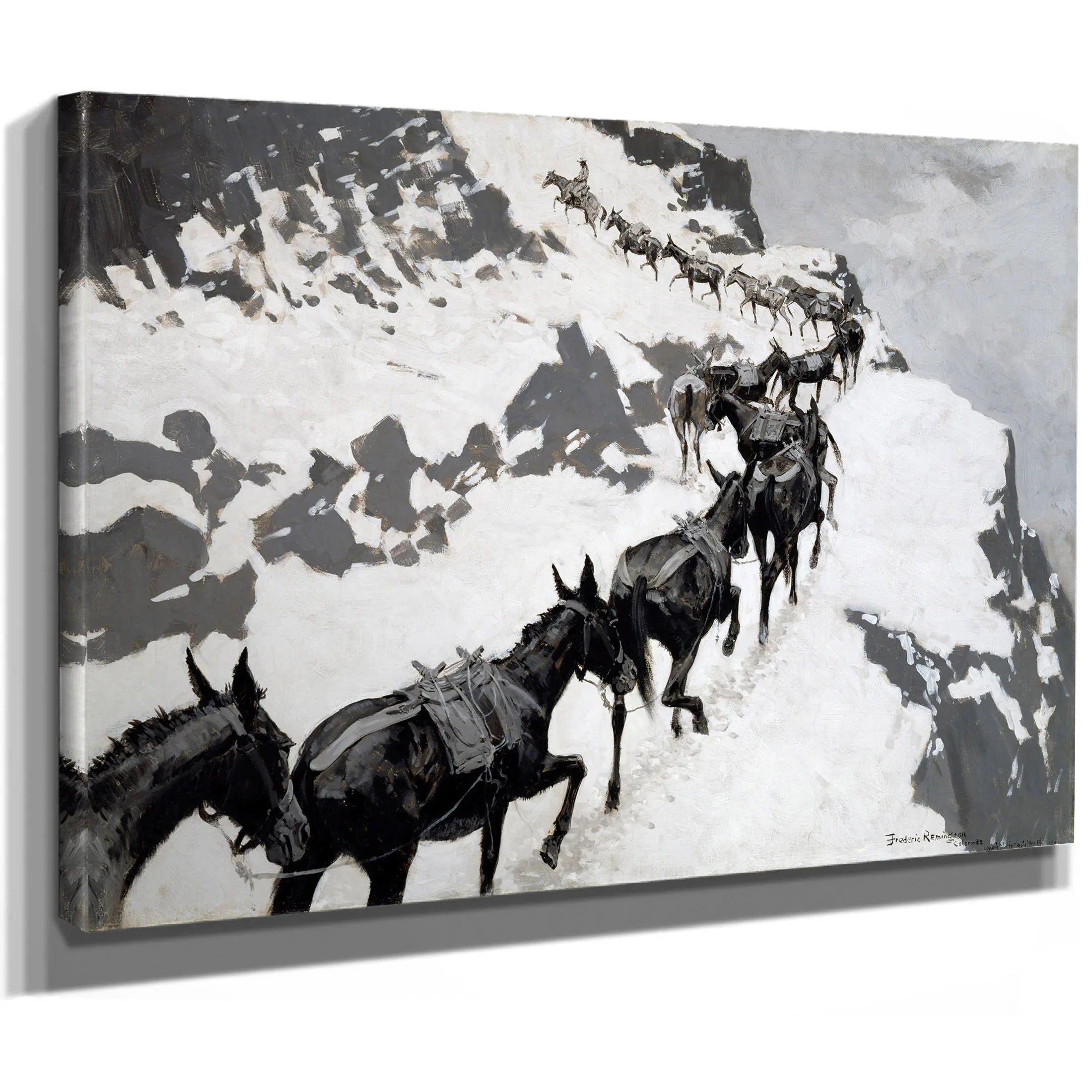 The Mule Pack by Frederic Remington