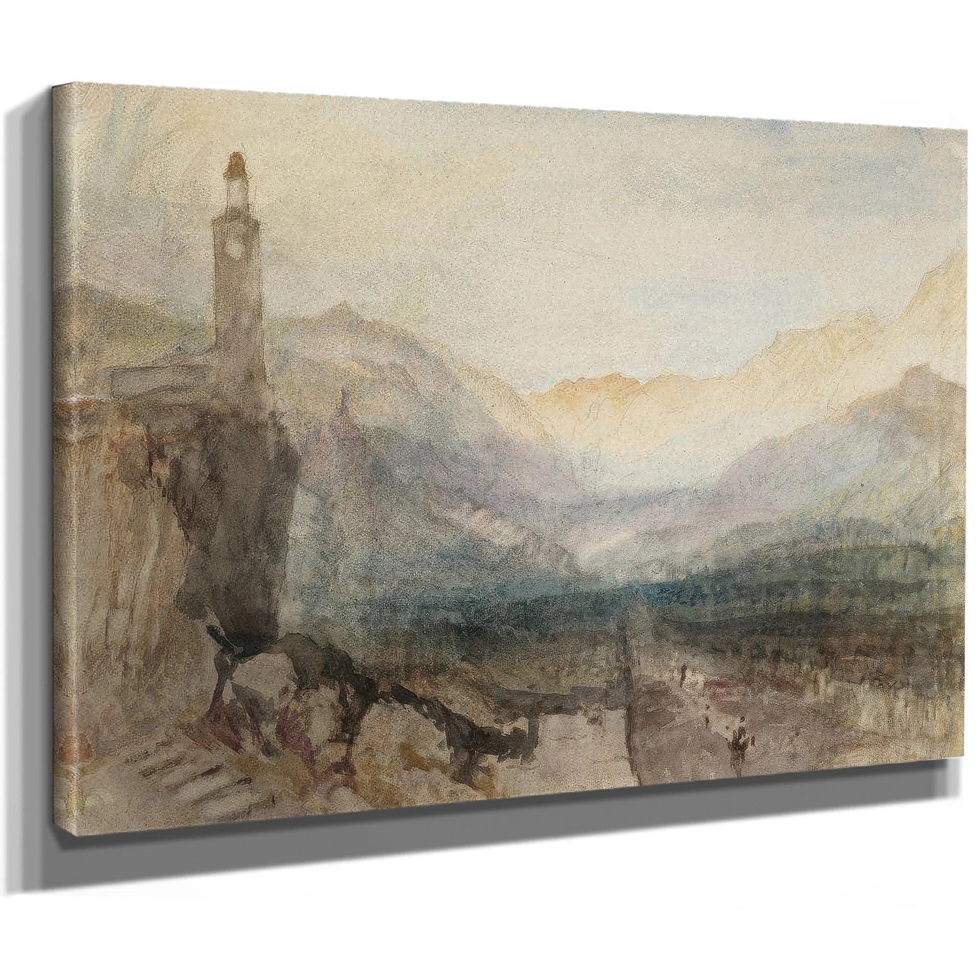 The Pass Of The Splugen Sample Study By Joseph Mallord William Turner Fine Art Print