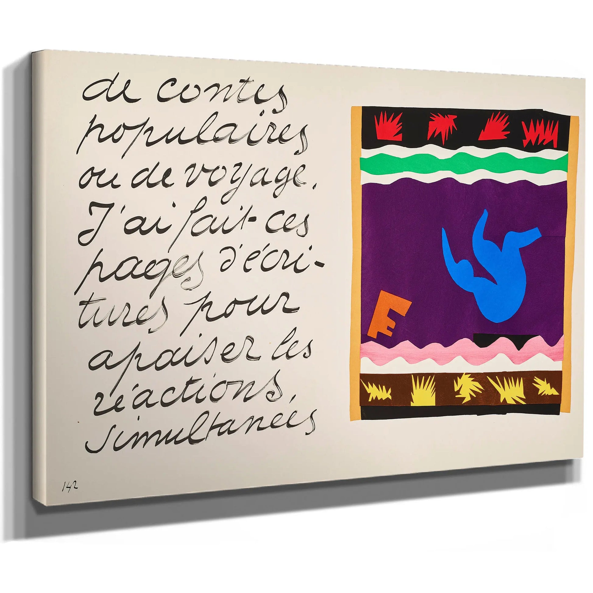 L Avaleur De Sabres (The Sword Swallower) From Jazz 1 by Henri Matisse