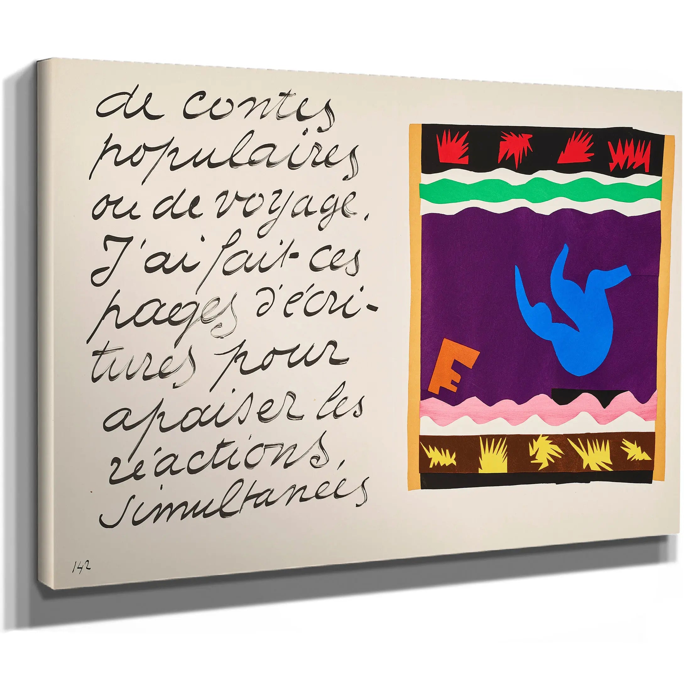 L Avaleur De Sabres (The Sword Swallower) From Jazz 1 by Henri Matisse