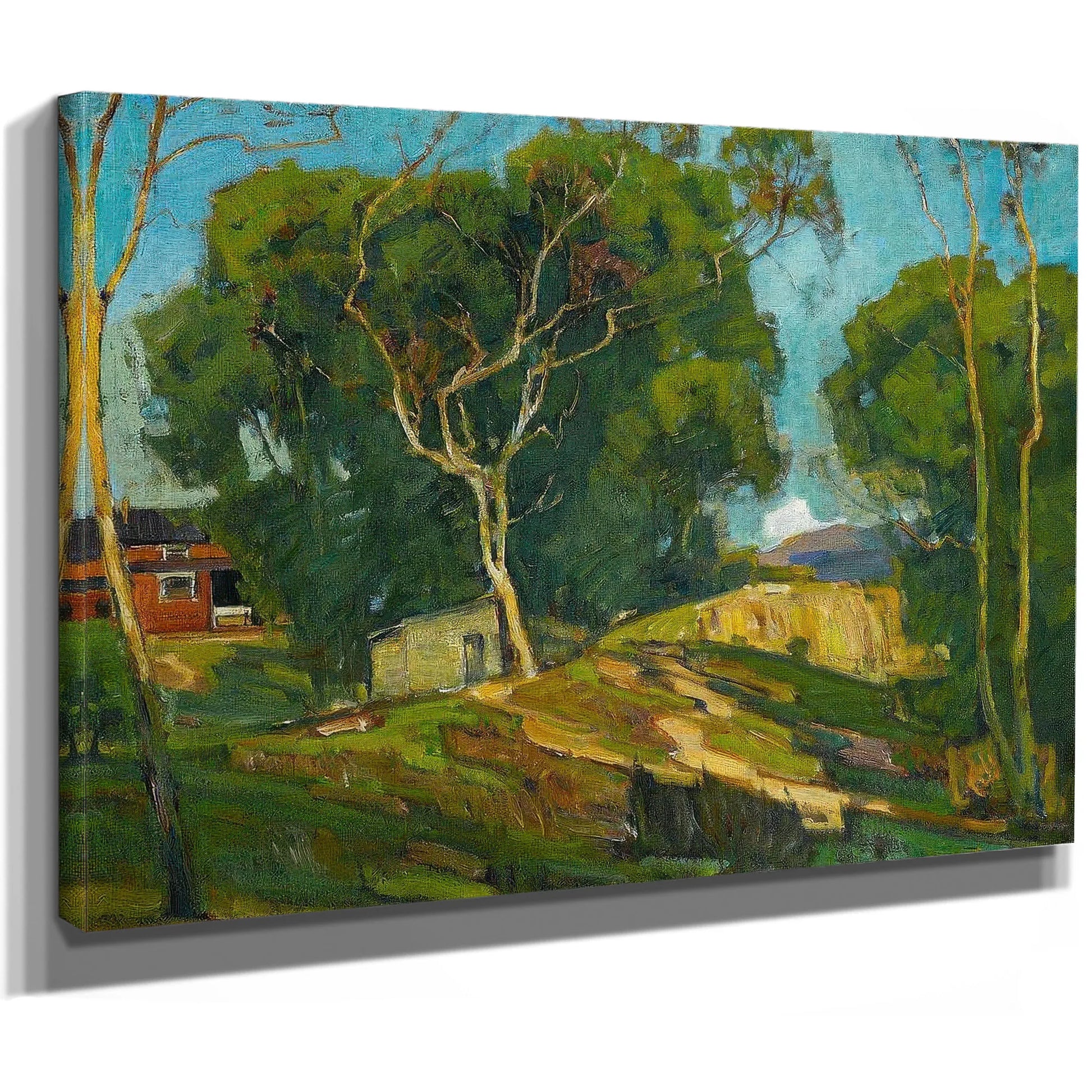 The Red Barn By William Wendt Fine Art Print