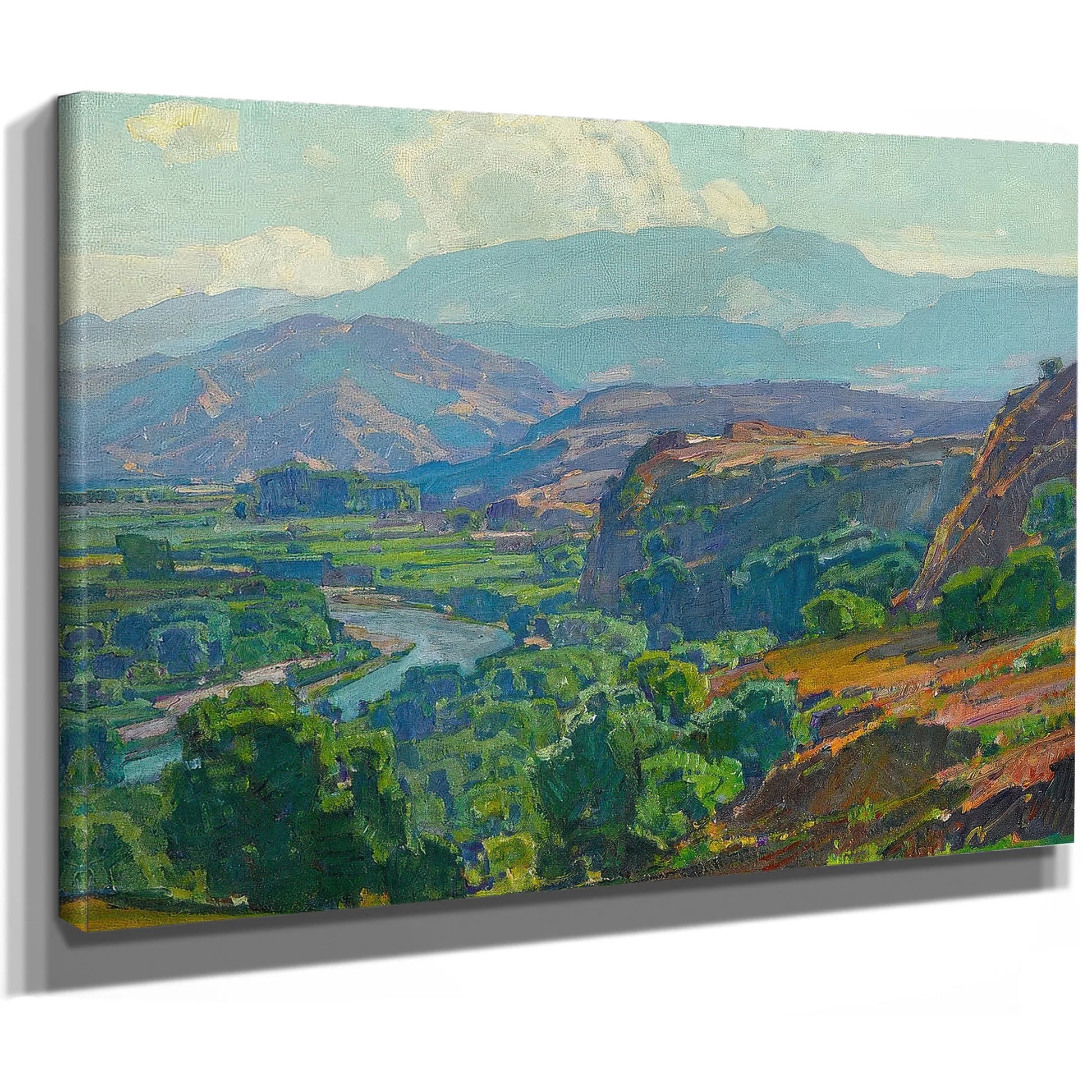 Misty Morning Santa Ana Canyon By William Wendt Fine Art Print