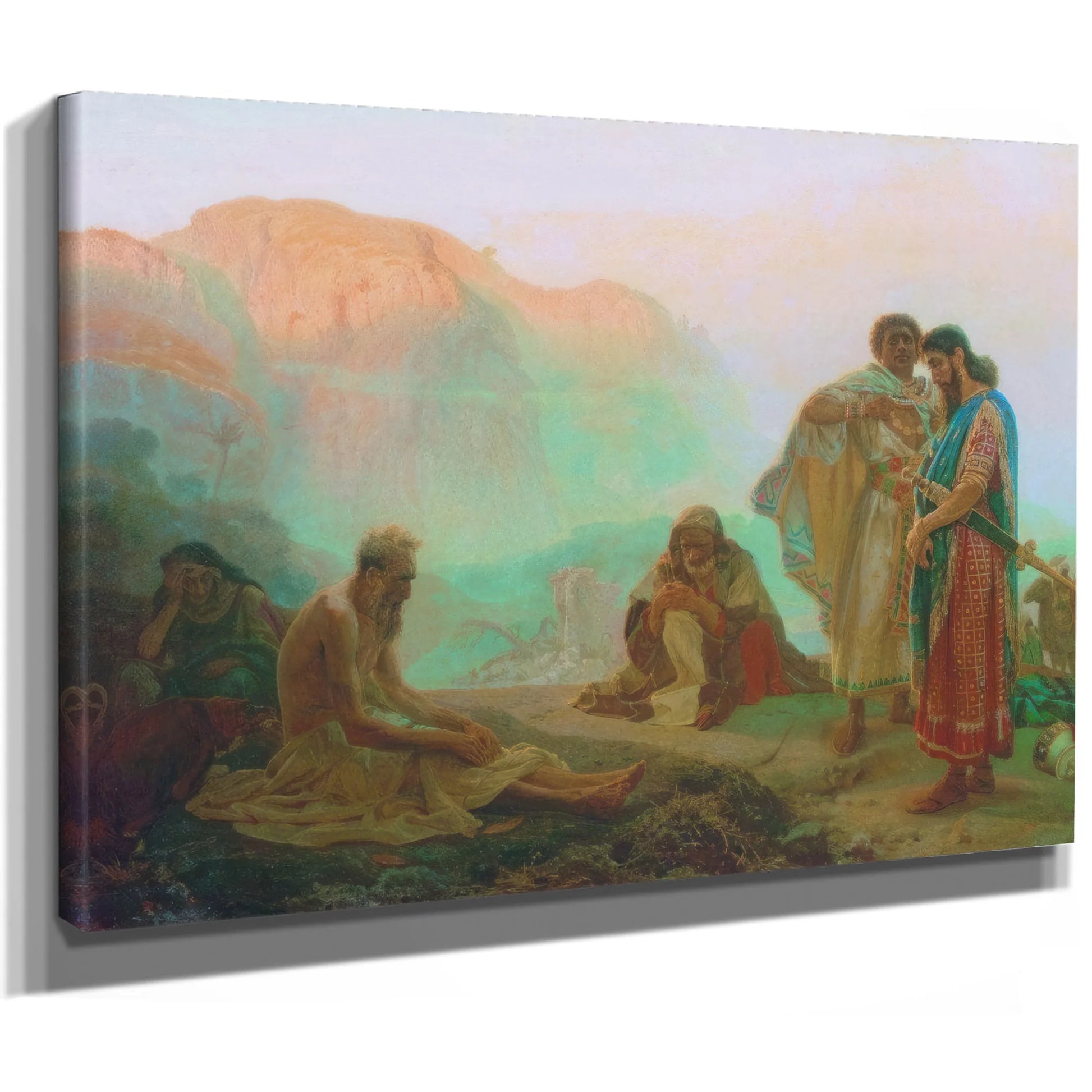 Job And His Friends 1869 By Ilya Repin Fine Art Print