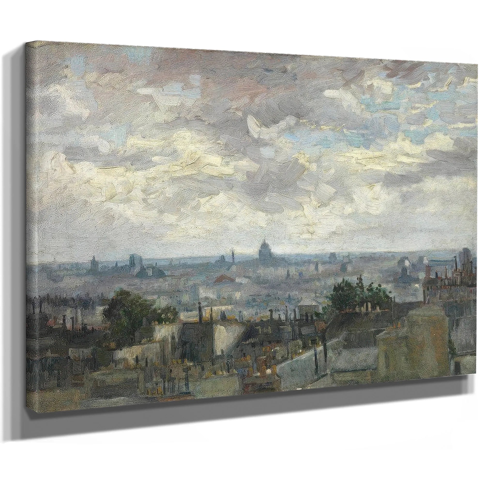 View Of Paris By Vincent Van Gogh Fine Art Print