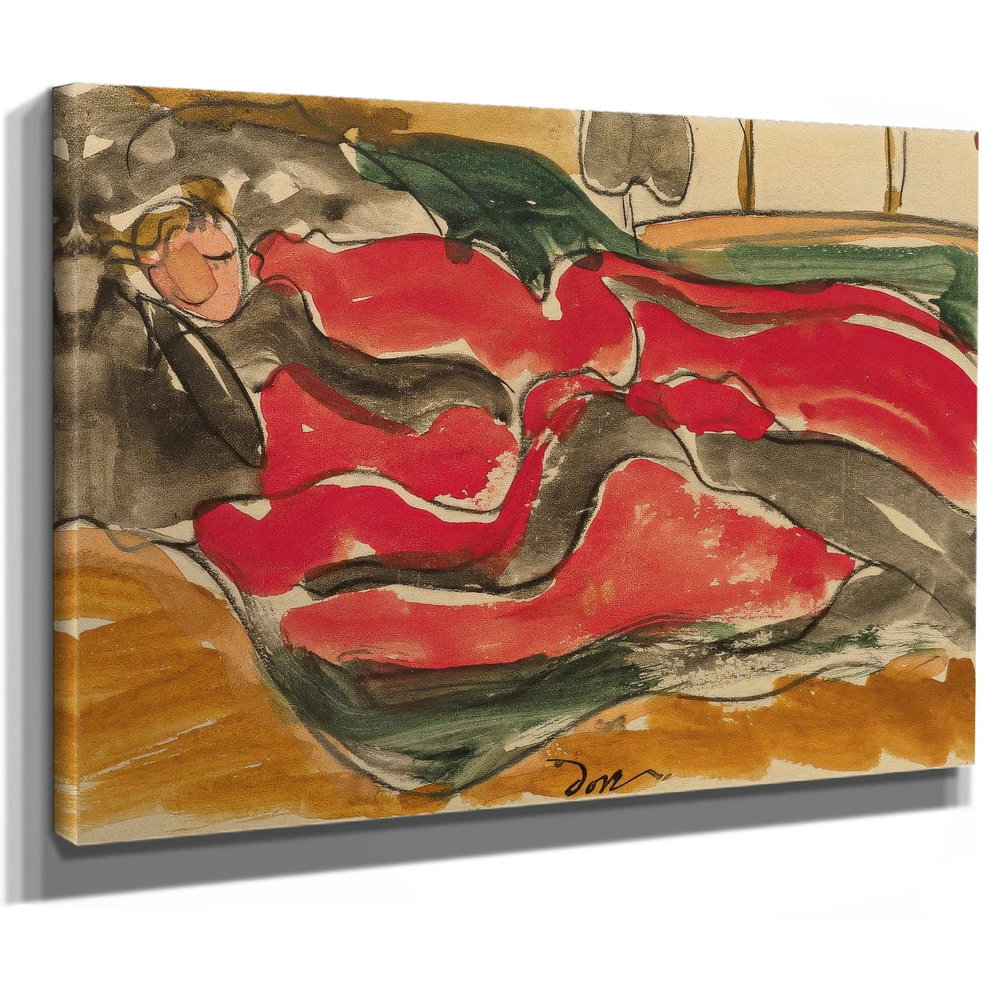 Woman Asleep By Arthur Dove Fine Art Print