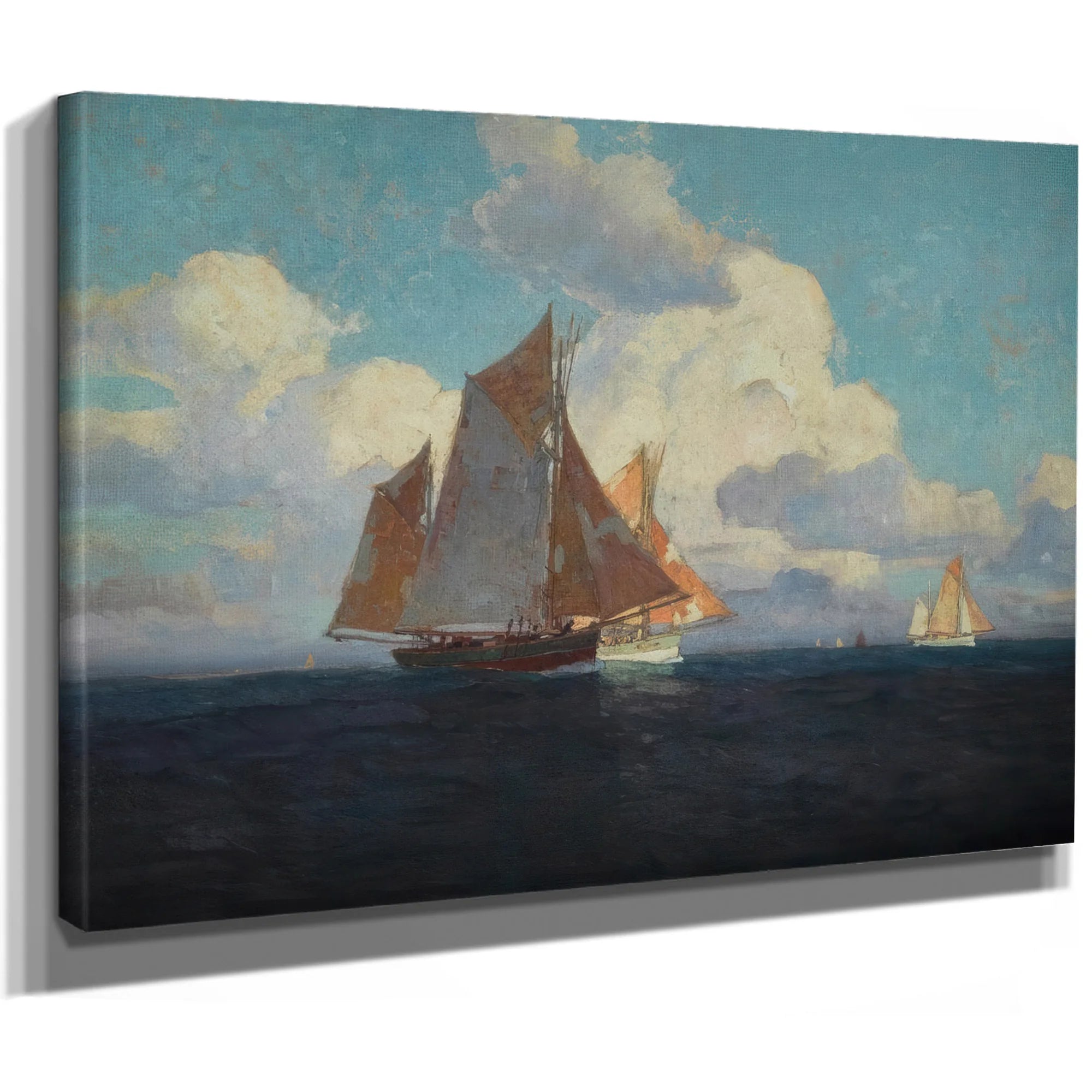 The Fleet Returning At Day's End By Edgar Payne Fine Art Print