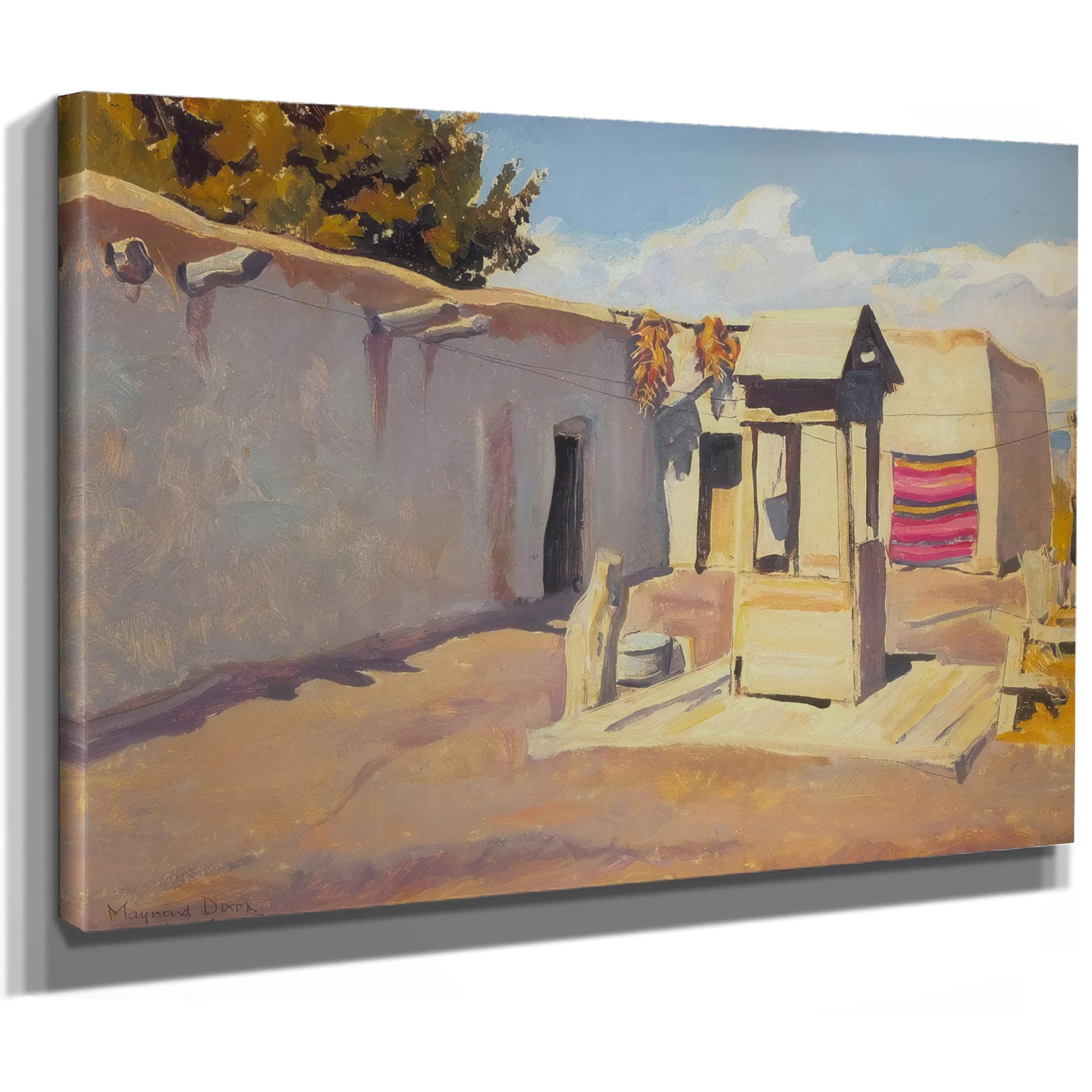 Old Patio By Maynard Dixon Fine Art Print