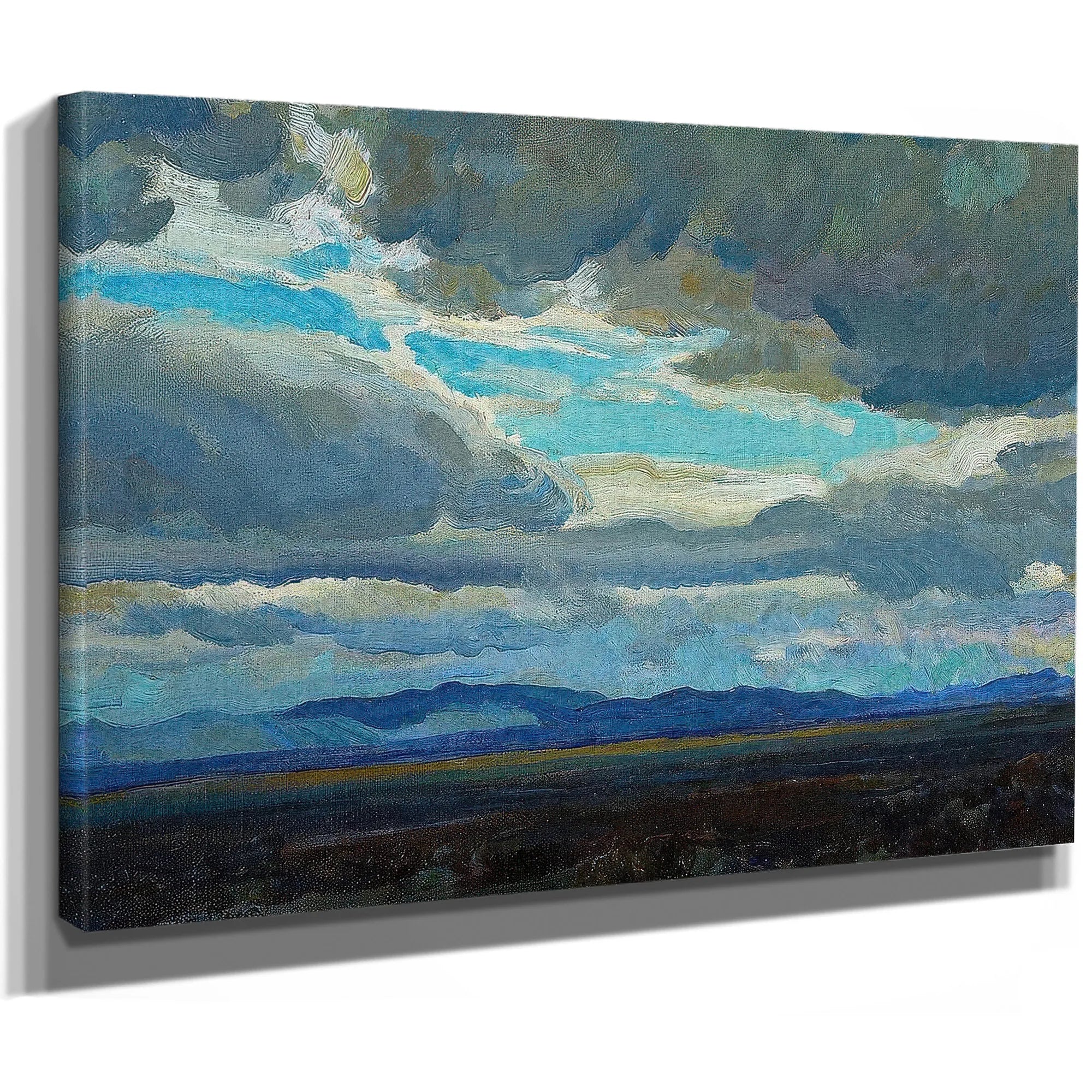 Approaching Storm Coast Range California 1921 By Maynard Dixon Fine Art Print