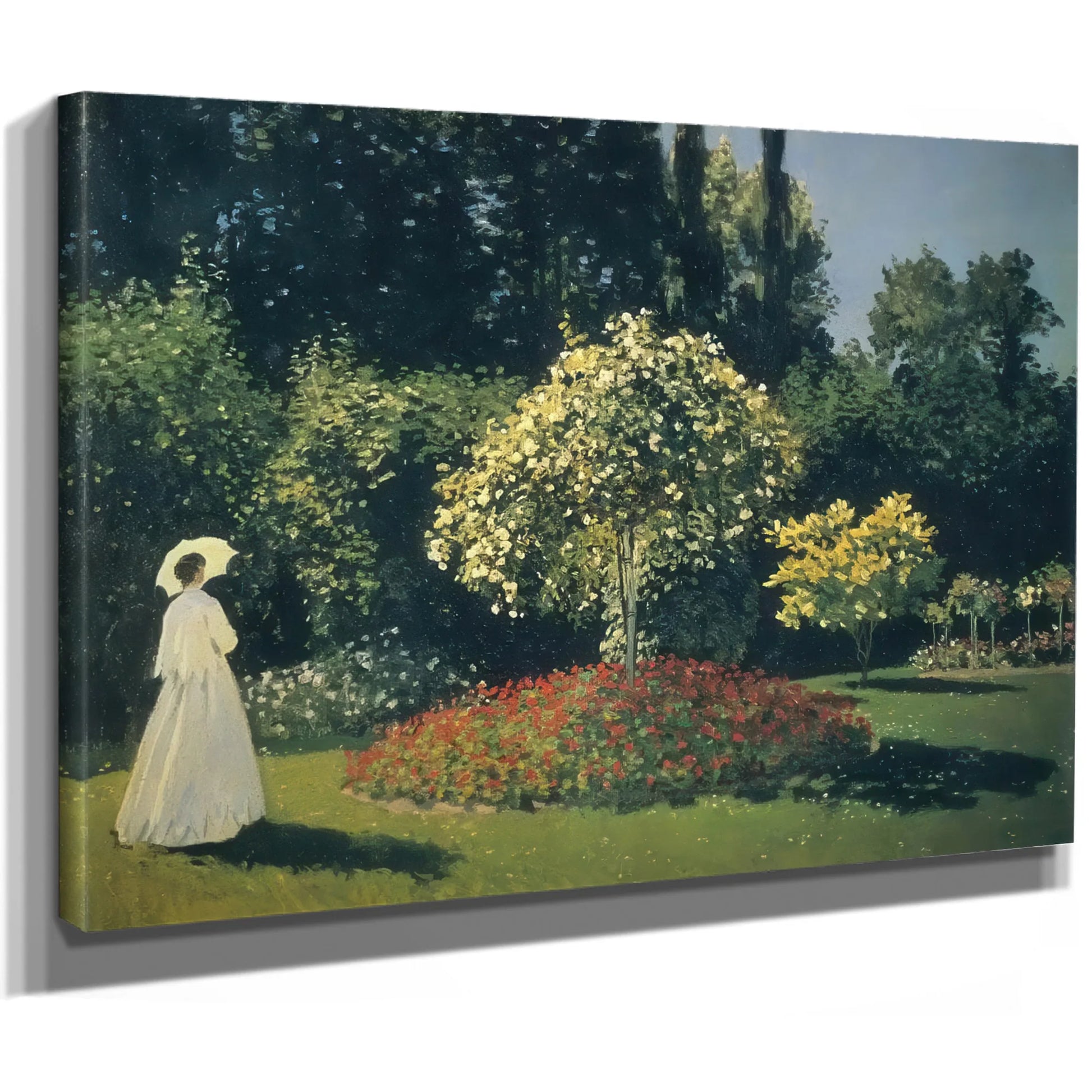 Jeanne Marguerite Lecadre In The Garden At Sainte Adresse By Claude Monet Fine Art Print