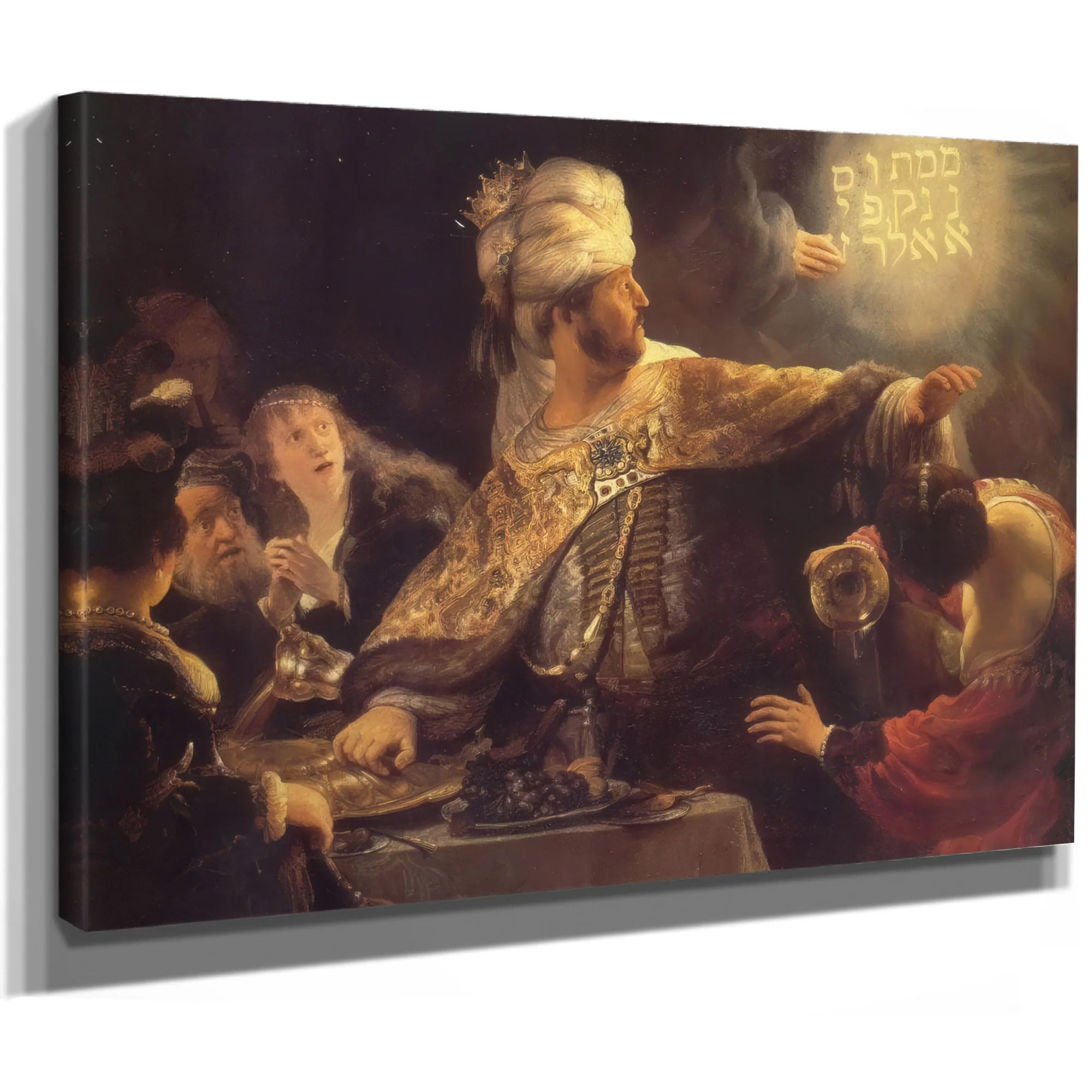 The Feast Of Belshazzar 1635 By Rembrandt Fine Art Print