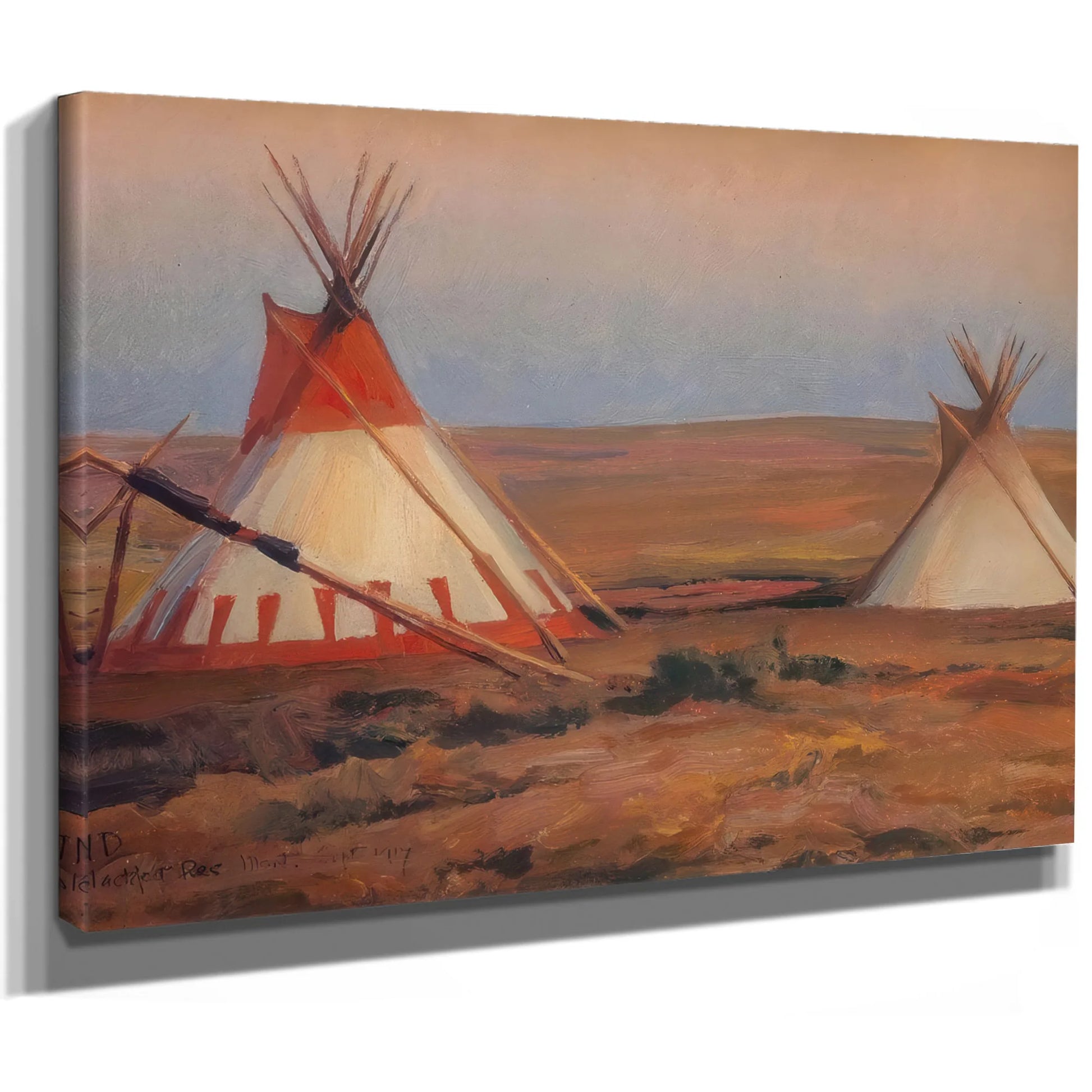 Evening On The Blackfeet Reservation By Maynard Dixon Fine Art Print