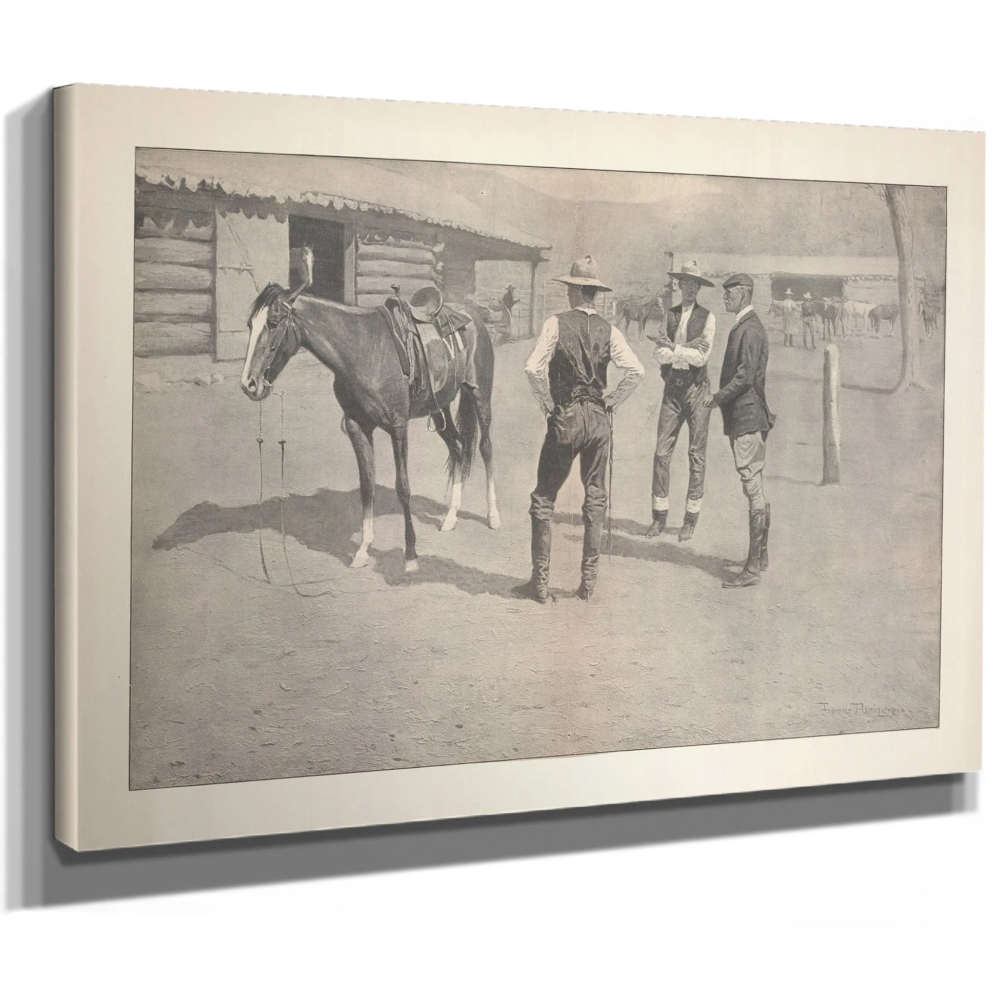 Buying Polo Ponies In The West by Frederic Remington