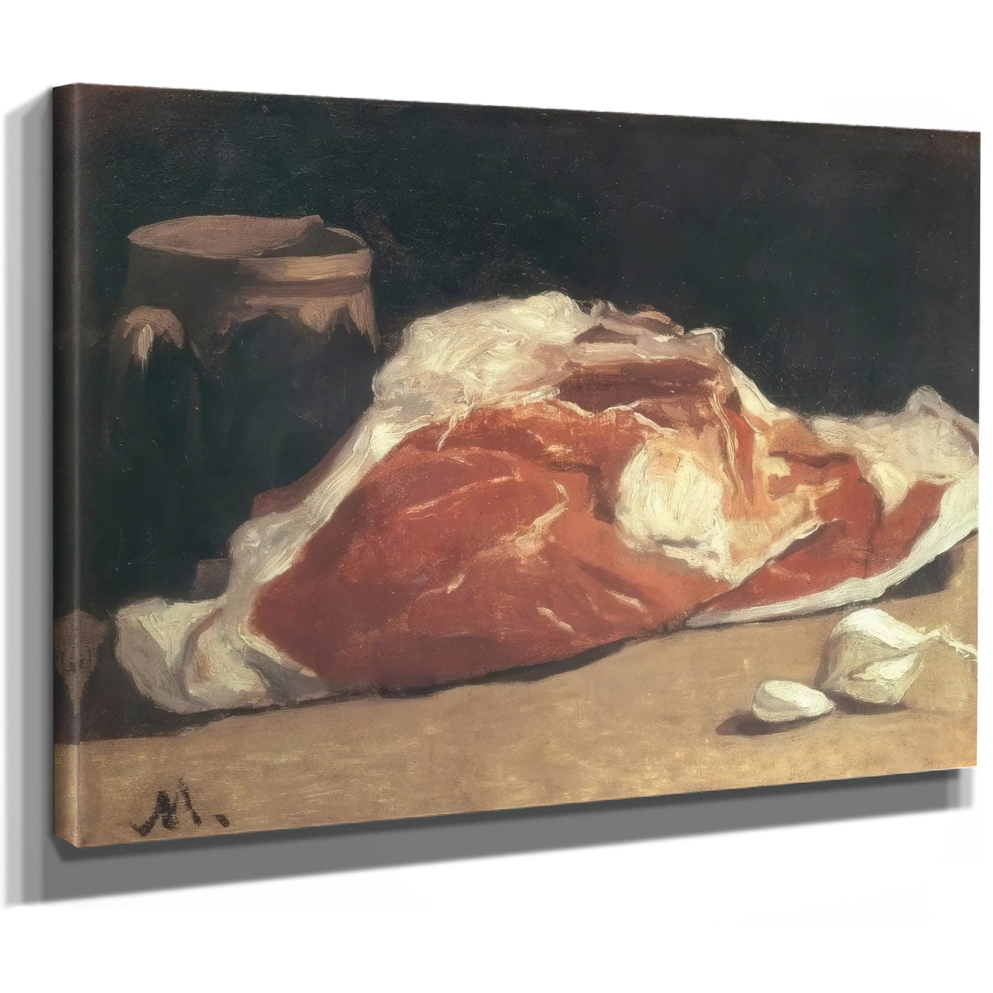 Still Life With Meat By Claude Monet Fine Art Print